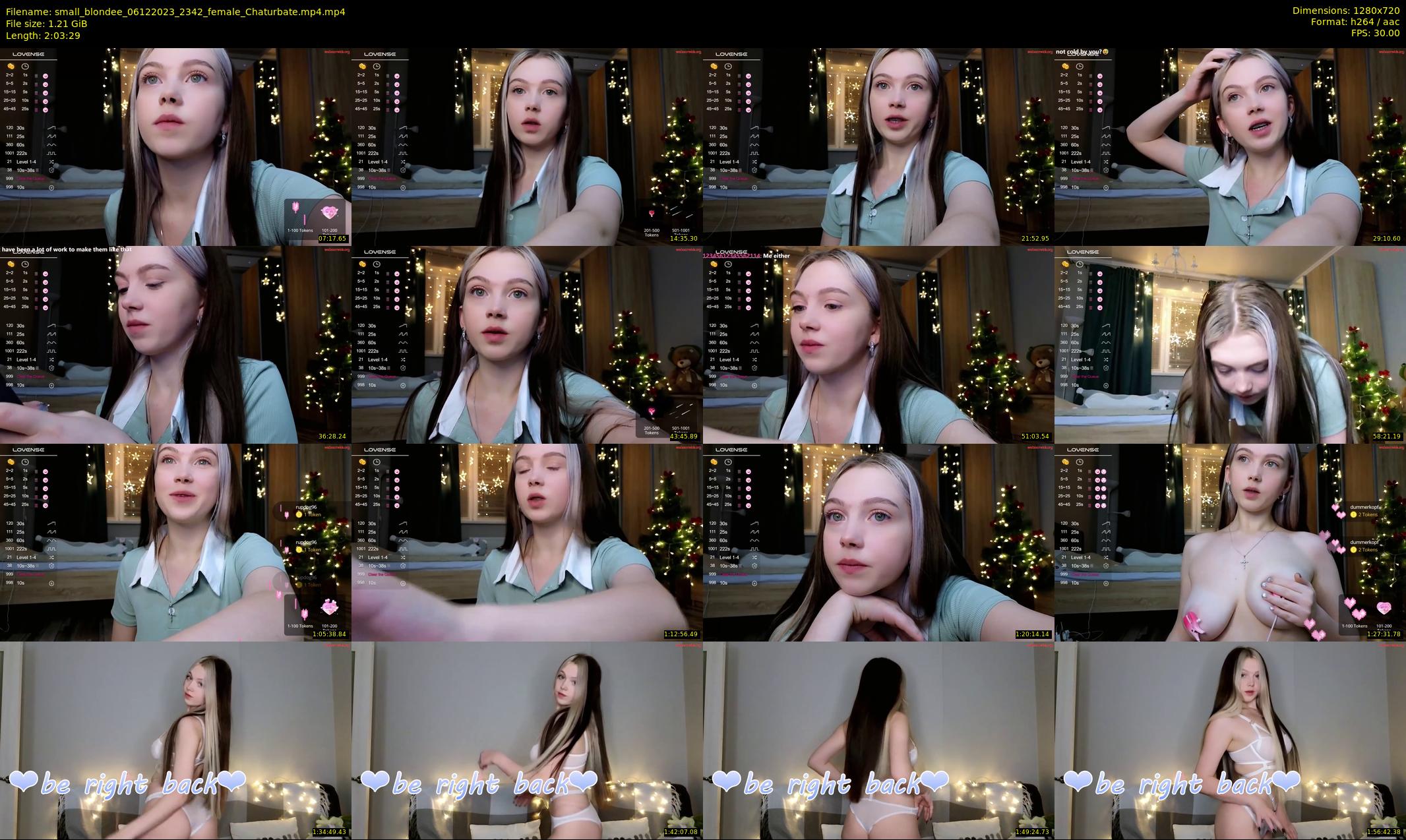 small_blondee — 124 minute Chaturbate female cam show recording, 720p, Dec 6, 2023
