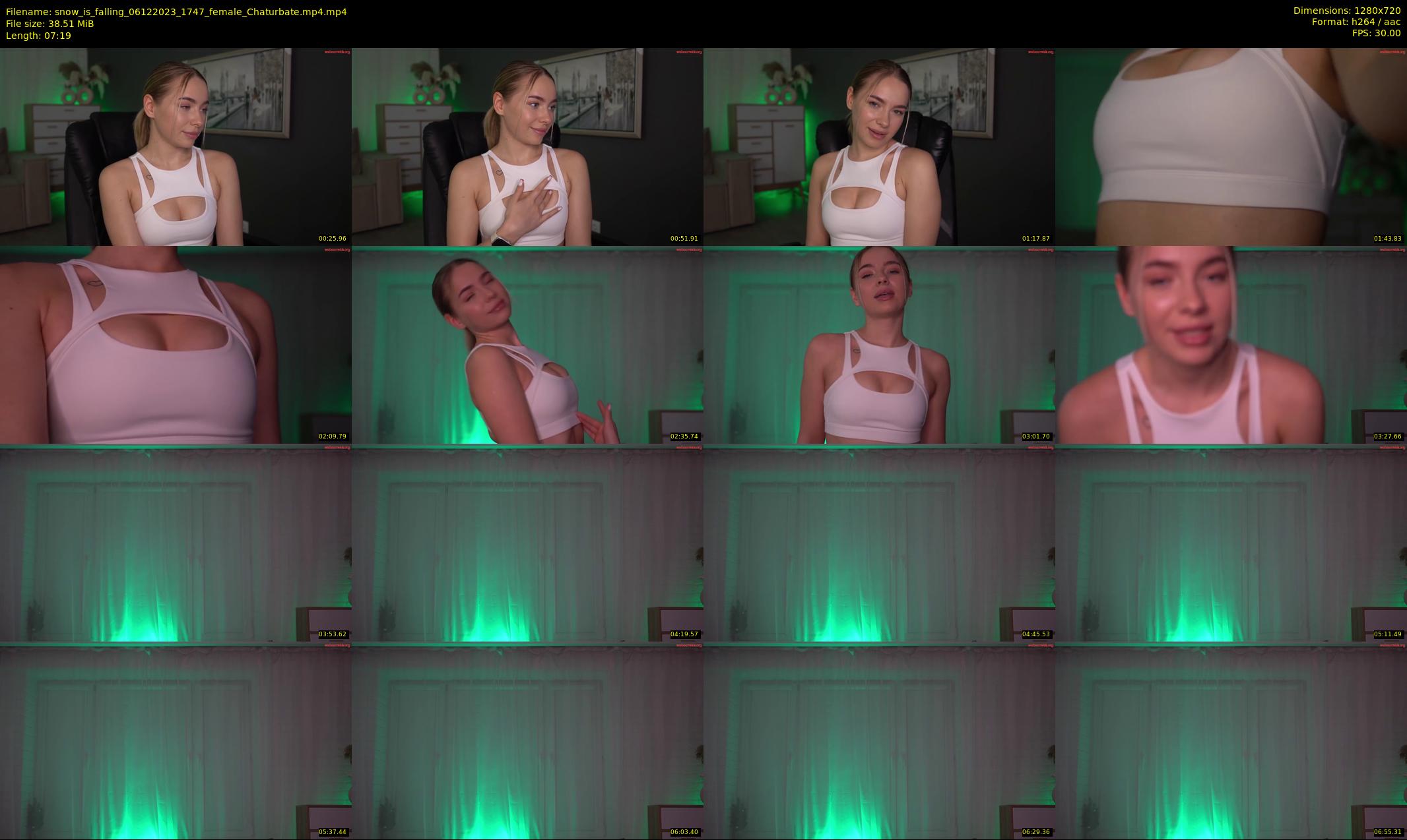 snow_is_falling — 8 minute Chaturbate female cam show recording, 720p, Dec 6, 2023