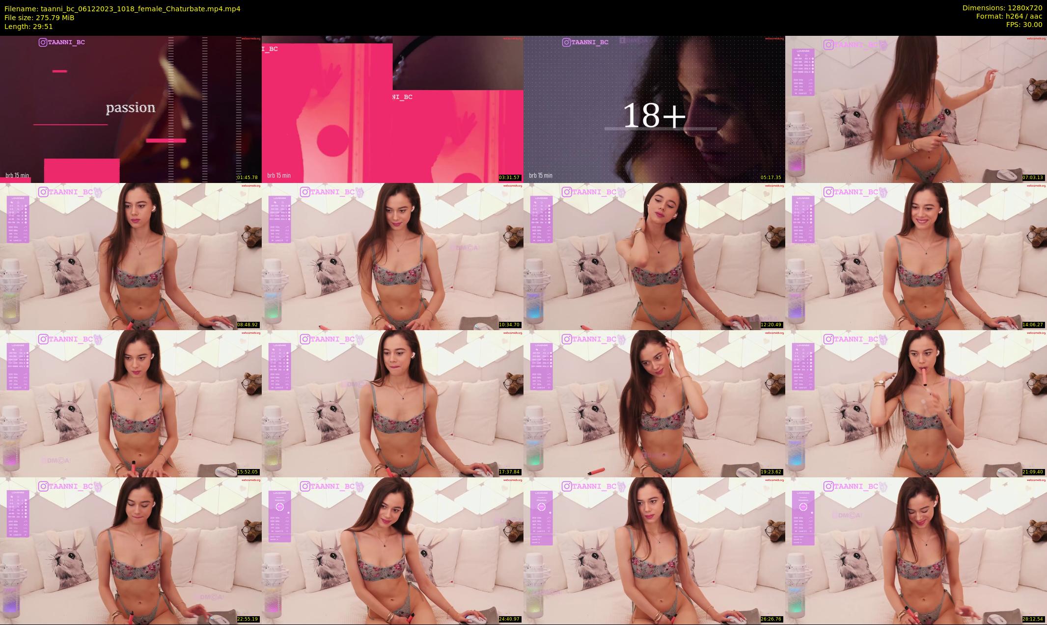 taanni_bc — 30 minute Chaturbate female cam show recording, 720p, Dec 6, 2023