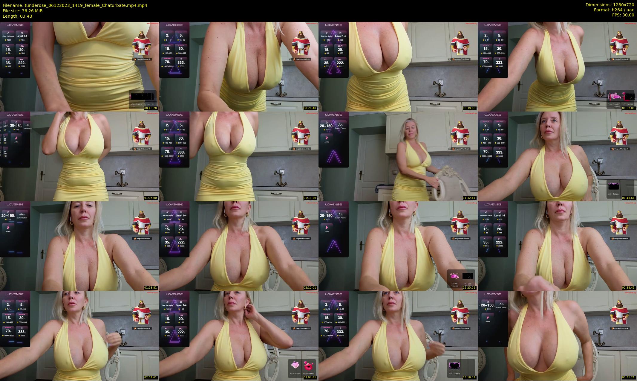 tunderose — 4 minute Chaturbate female cam show recording, 720p, Dec 6, 2023