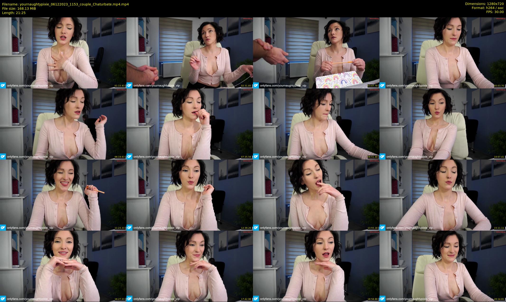 yournaughtypixie — 22 minute Chaturbate couple cam show recording, 720p, Dec 6, 2023