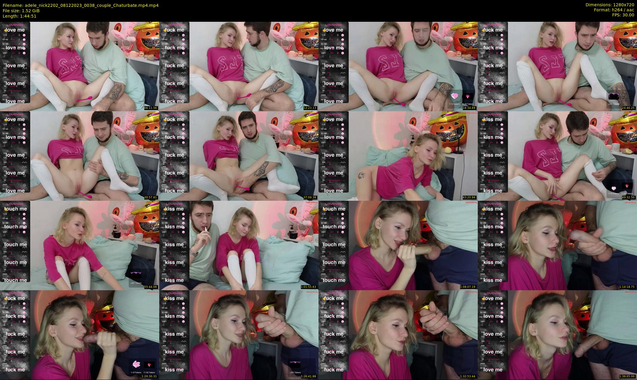 adele_nick2202 — 105 minute Chaturbate couple cam show recording, 720p, Dec 8, 2023