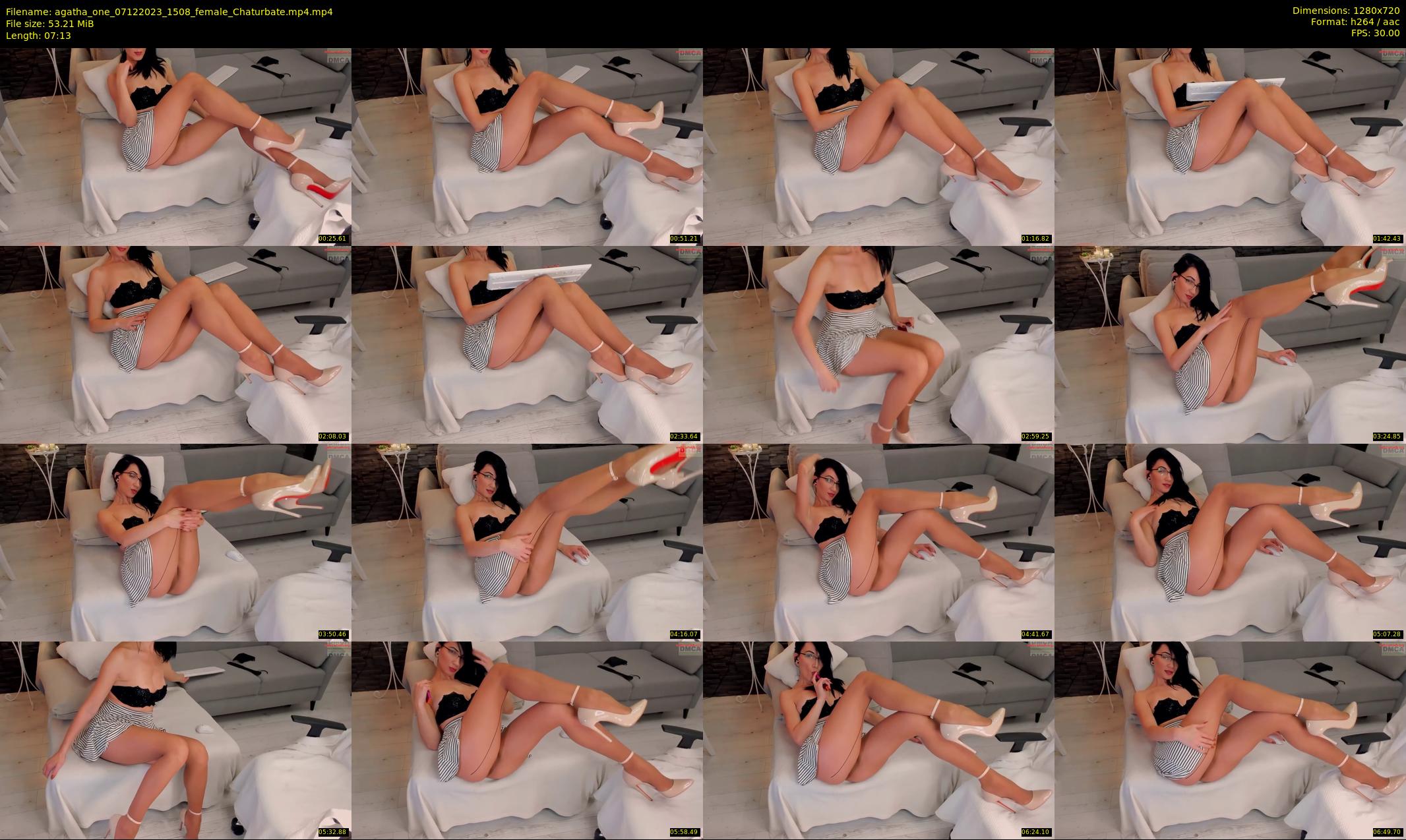 agatha_one — 8 minute Chaturbate female cam show recording, 720p, Dec 7, 2023
