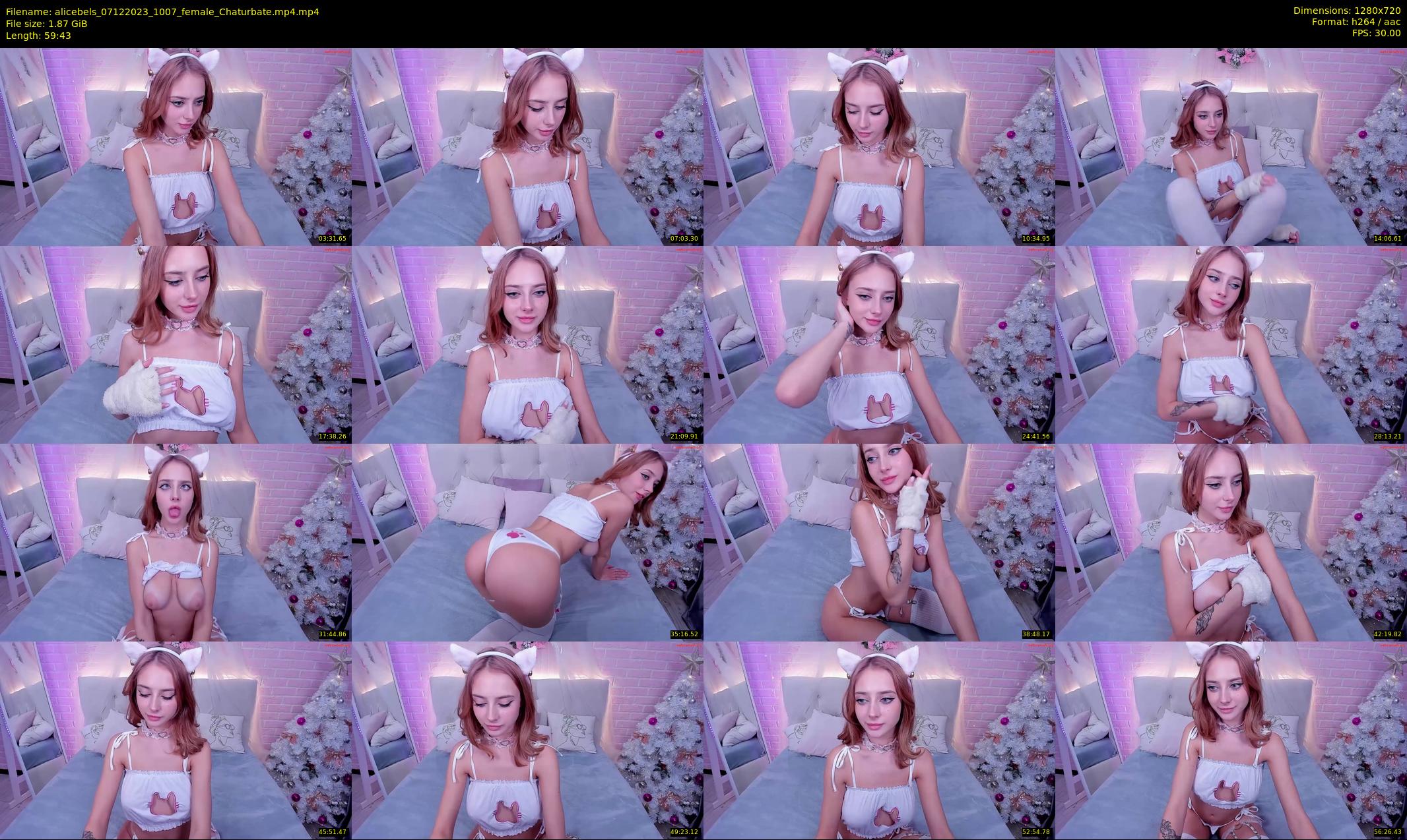 alicebels — 60 minute Chaturbate female cam show recording, 720p, Dec 7, 2023