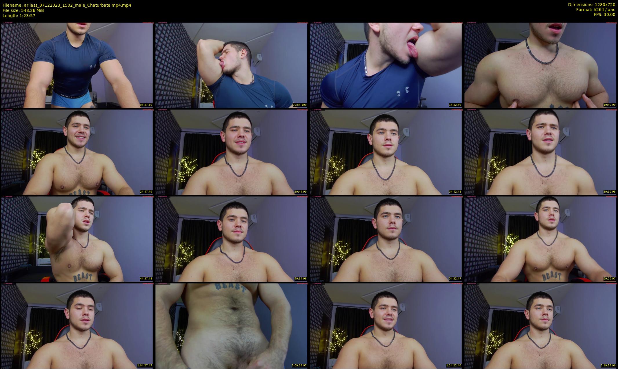 arilass — 84 minute Chaturbate male cam show recording, 720p, Dec 7, 2023
