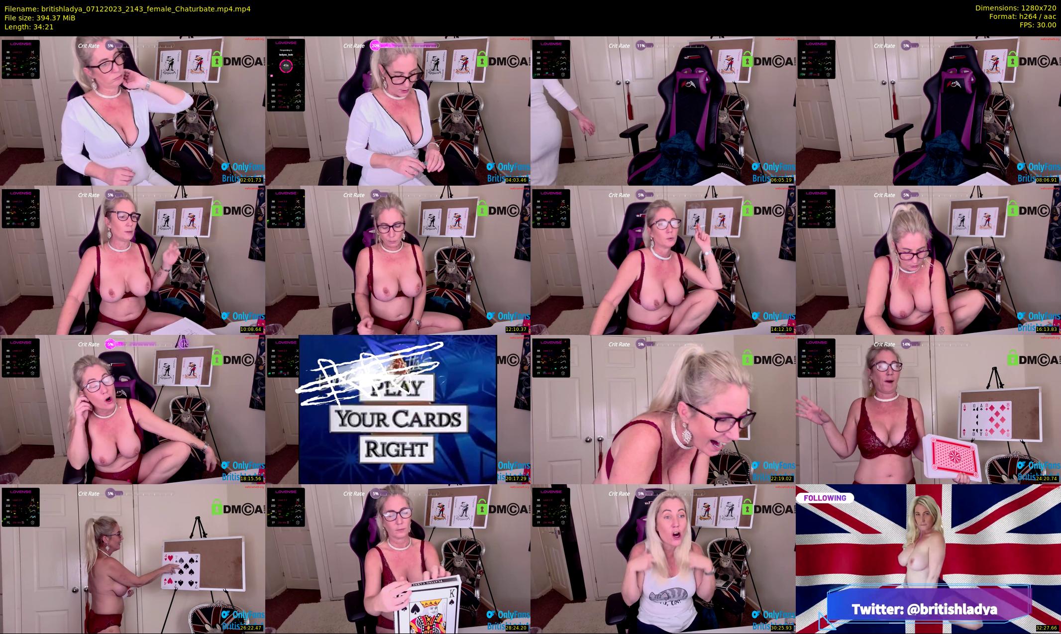 britishladya — 35 minute Chaturbate female cam show recording, 720p, Dec 7, 2023