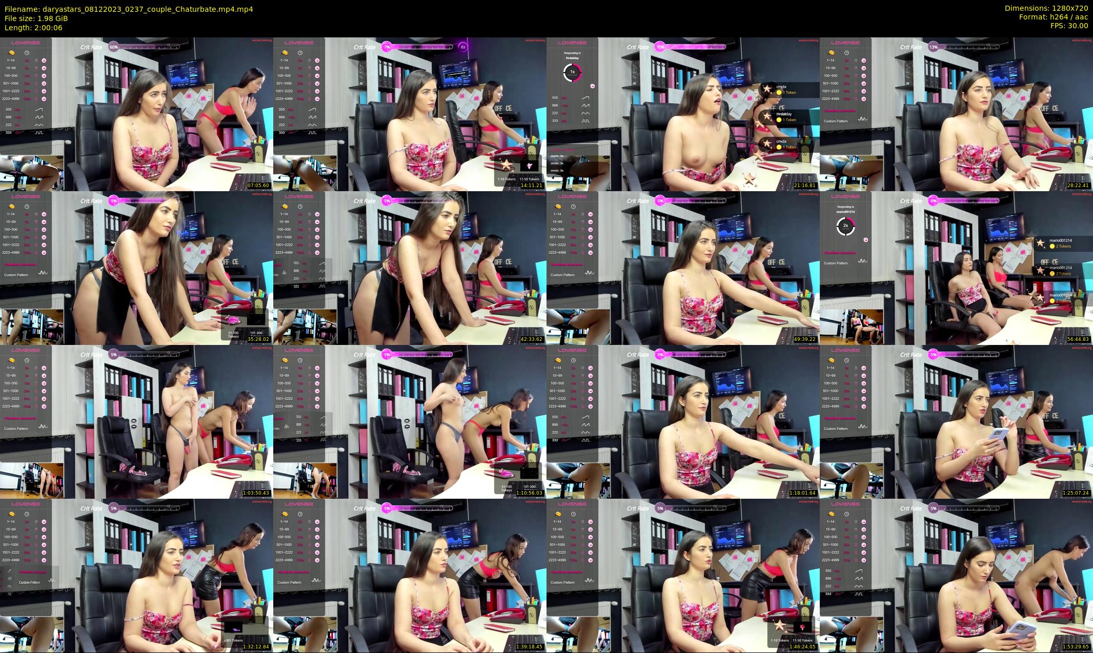 daryastars — 121 minute Chaturbate couple cam show recording, 720p, Dec 8, 2023