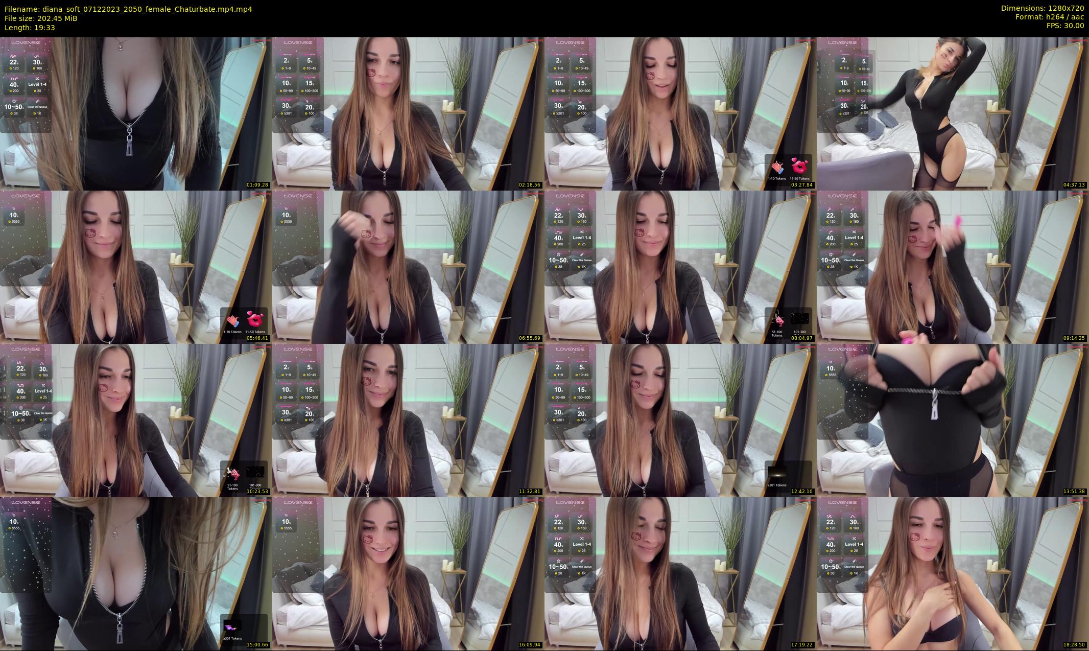 diana_soft — 20 minute Chaturbate female cam show recording, 720p, Dec 7, 2023