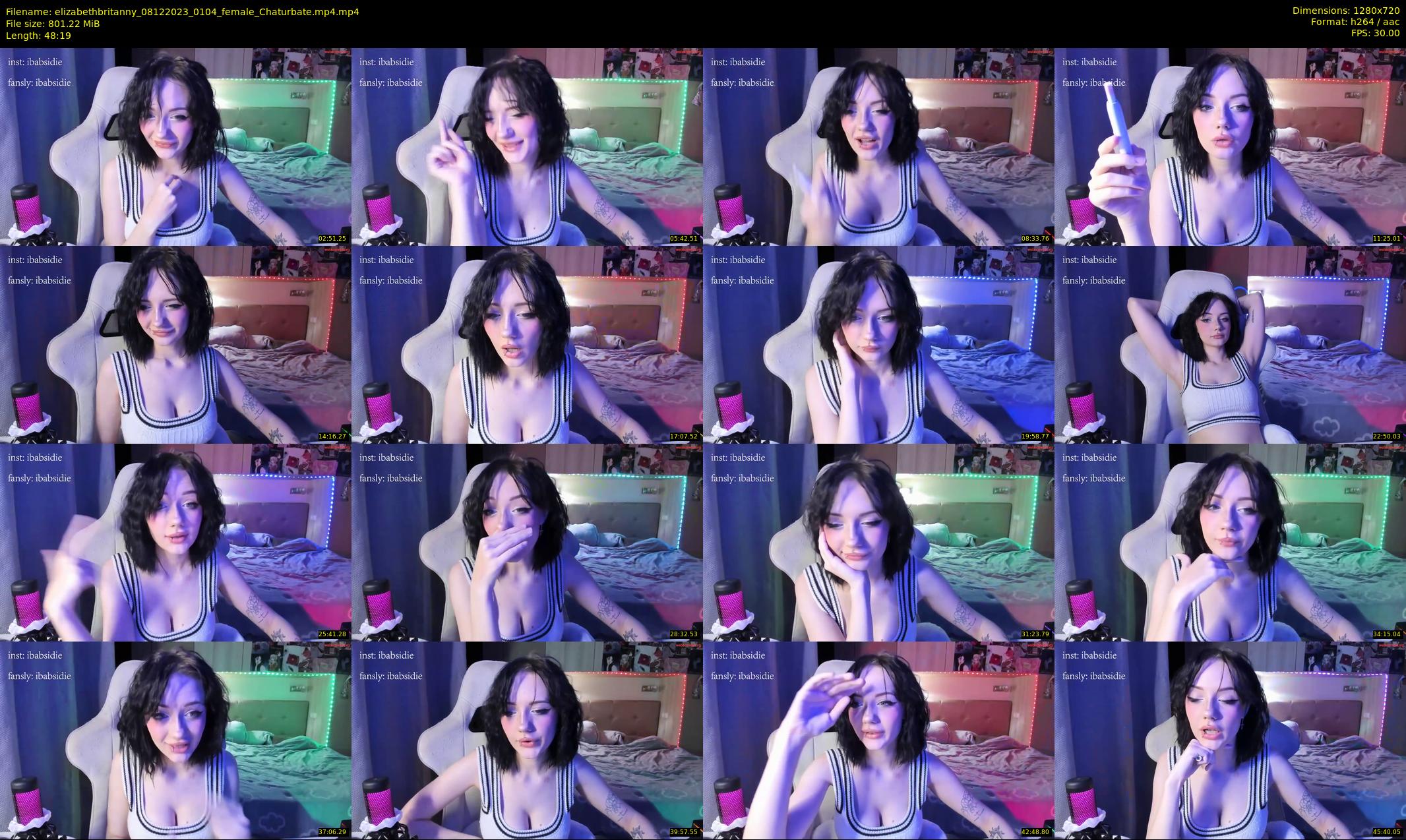 elizabethbritanny — 49 minute Chaturbate female cam show recording, 720p, Dec 8, 2023