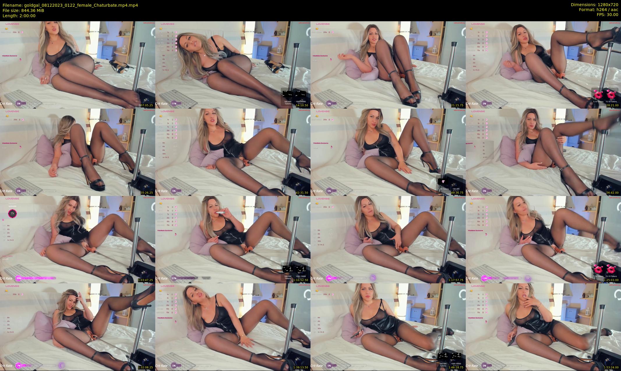 goldgal — 120 minute Chaturbate female cam show recording, 720p, Dec 8, 2023
