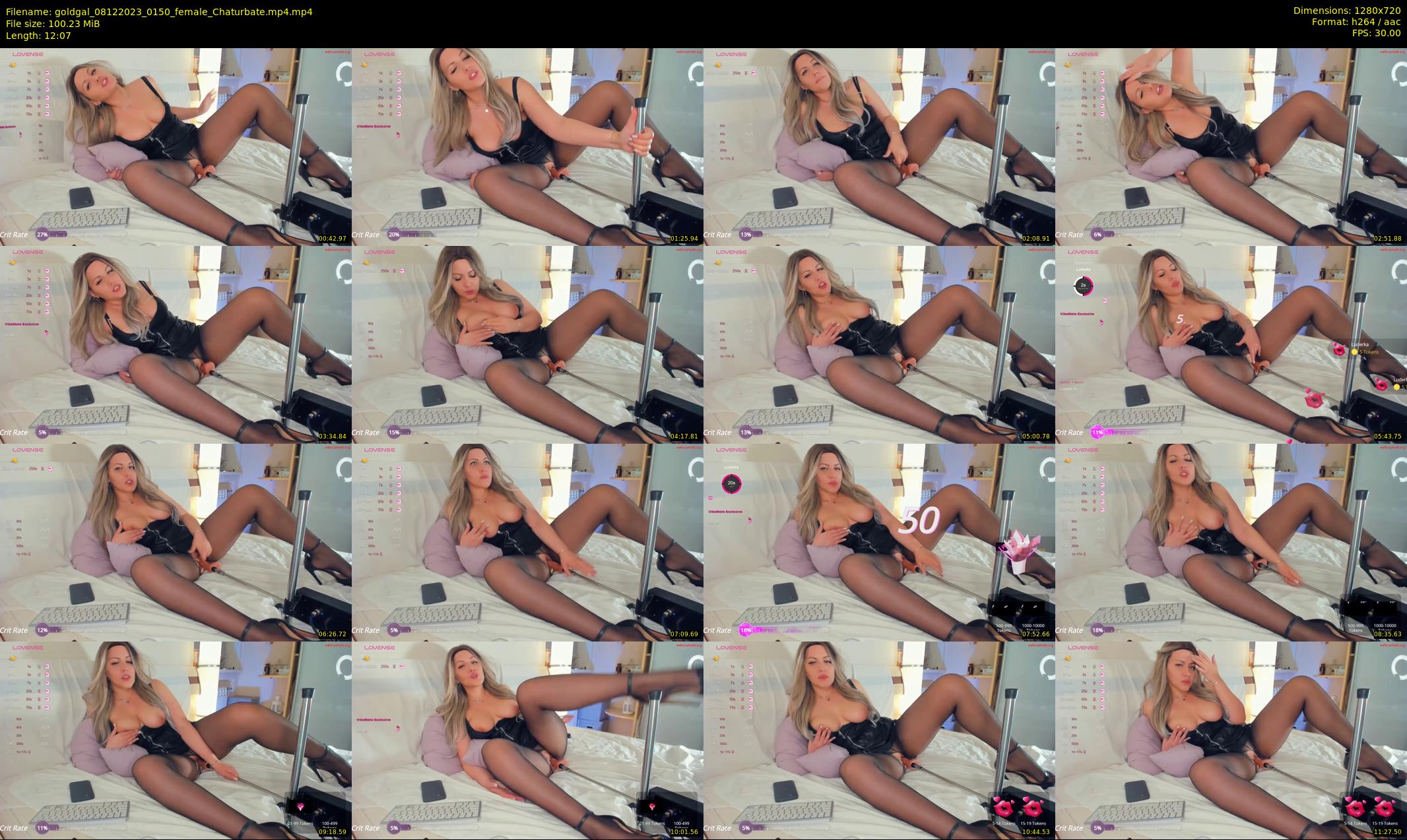 goldgal — 13 minute Chaturbate female cam show recording, 720p, Dec 8, 2023