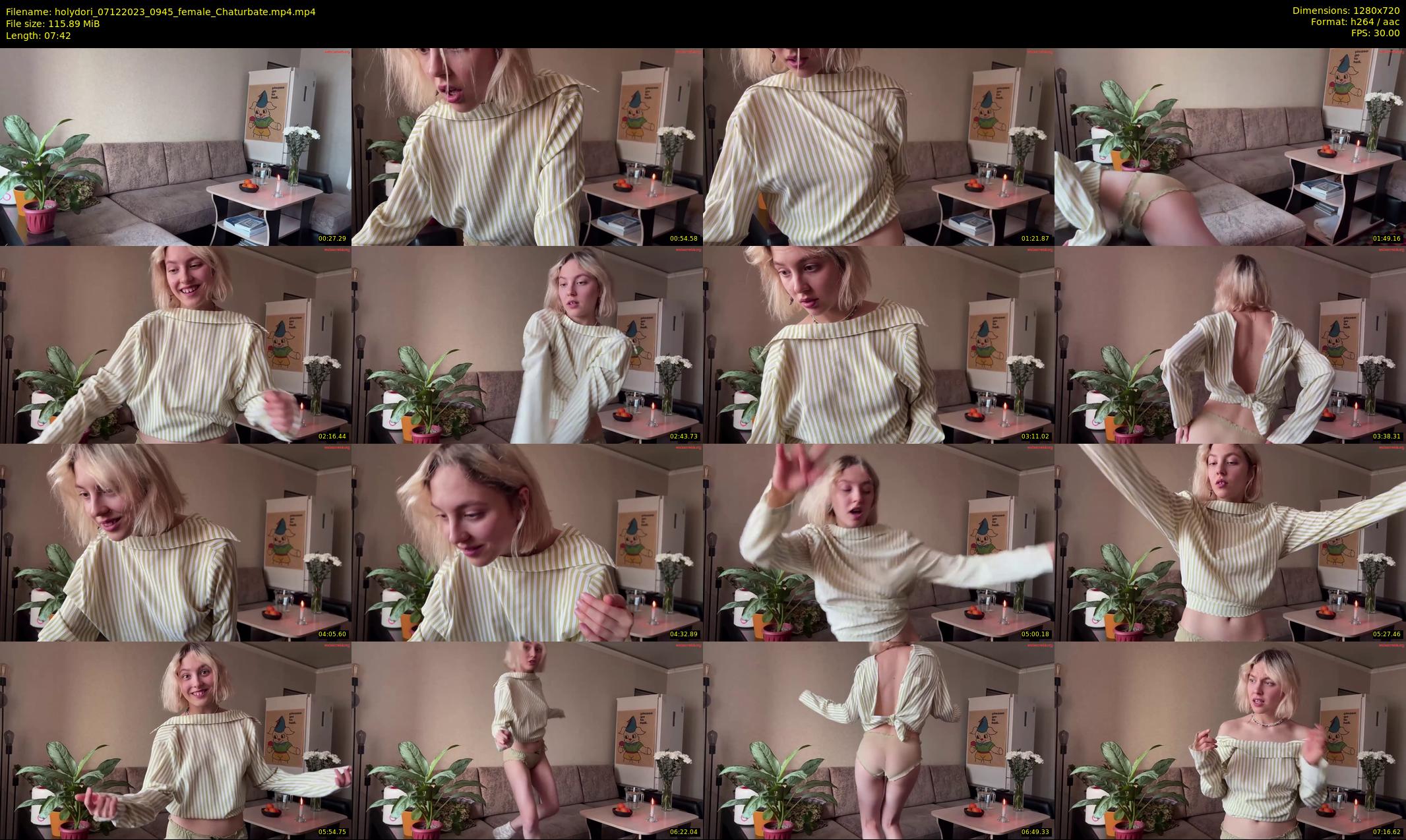 holydori — 8 minute Chaturbate female cam show recording, 720p, Dec 7, 2023