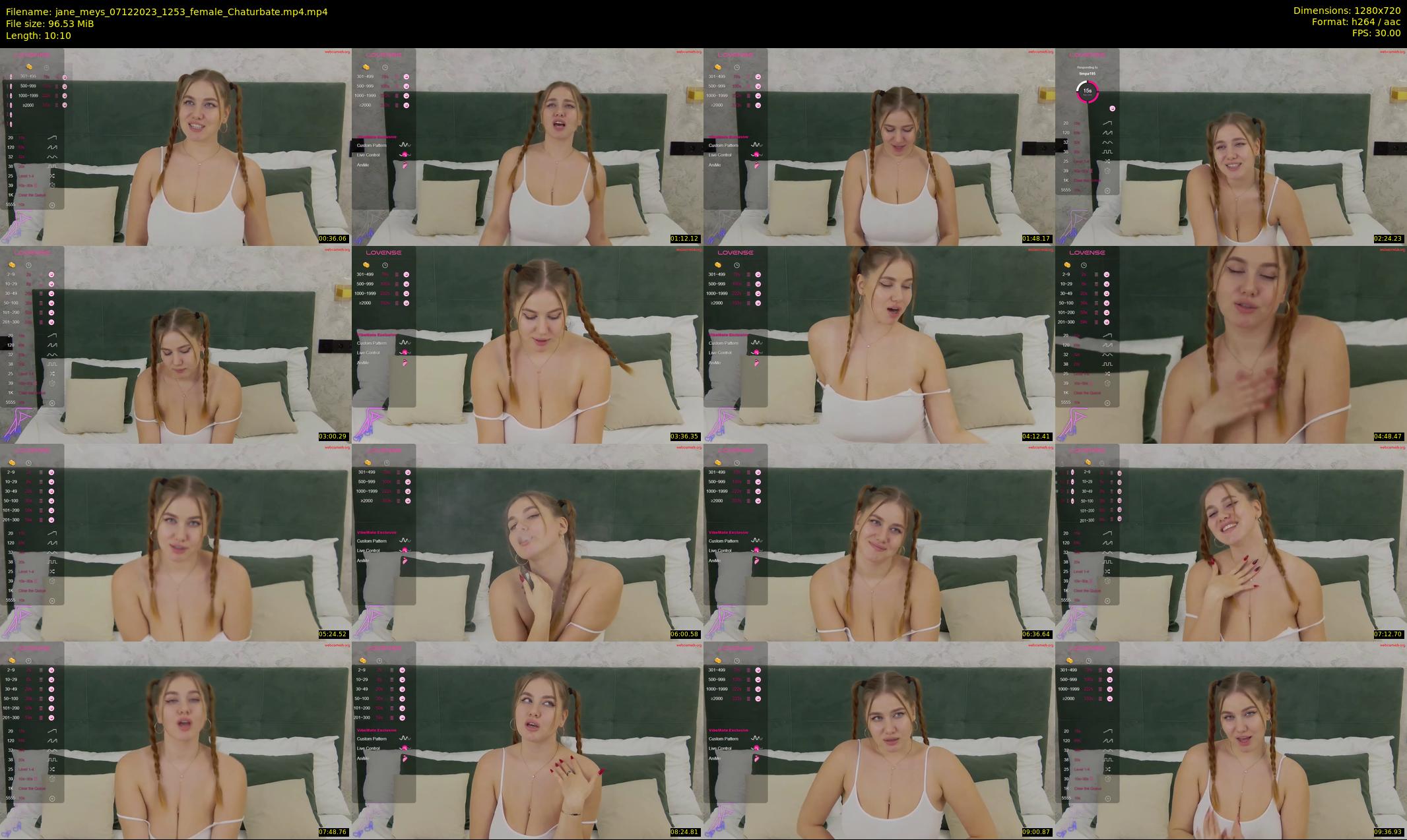 jane_meys — 11 minute Chaturbate female cam show recording, 720p, Dec 7, 2023