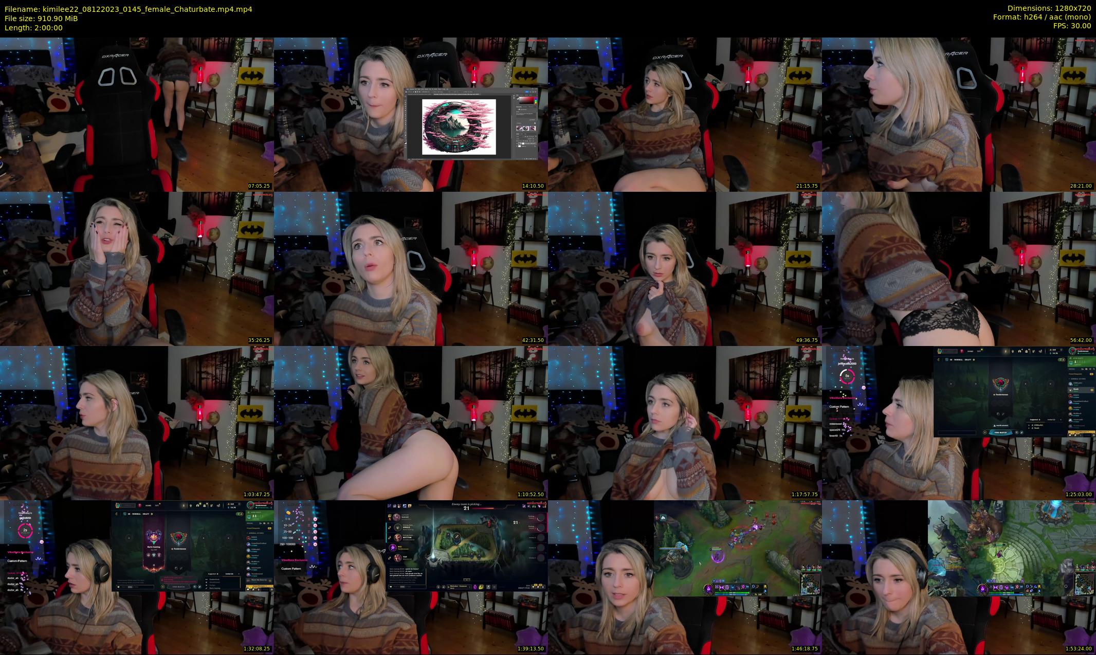 kimilee22 — 120 minute Chaturbate female cam show recording, 720p, Dec 8, 2023