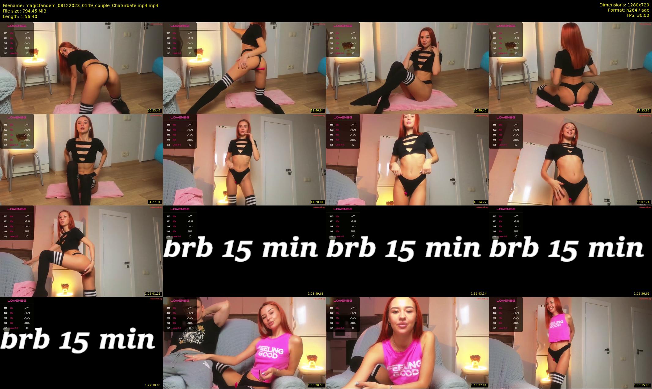 magictandem — 117 minute Chaturbate couple cam show recording, 720p, Dec 8, 2023