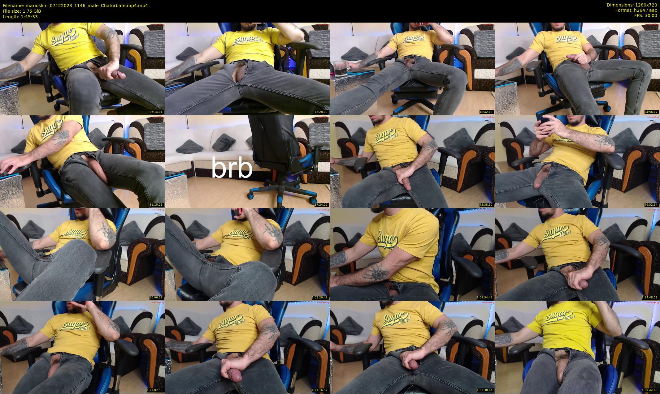 marioslim — 106 minute Chaturbate male cam show recording, 720p, Dec 7, 2023