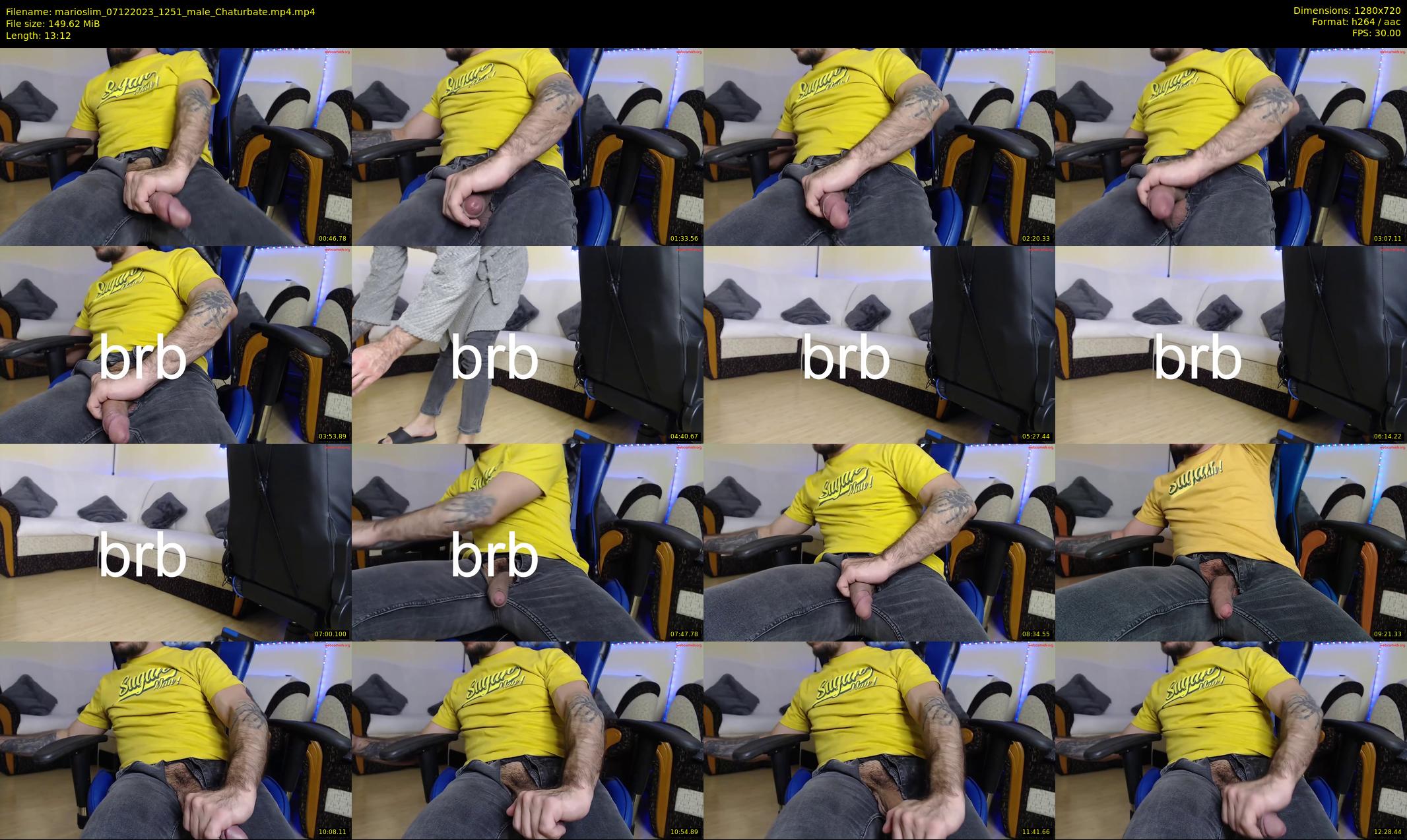 marioslim — 14 minute Chaturbate male cam show recording, 720p, Dec 7, 2023