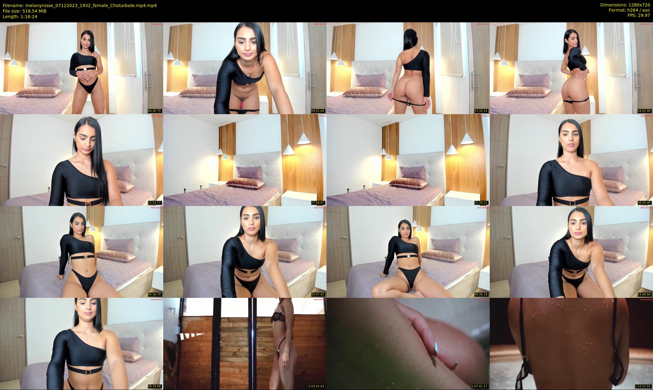 melanyrosse — 77 minute Chaturbate female cam show recording, 720p, Dec 7, 2023