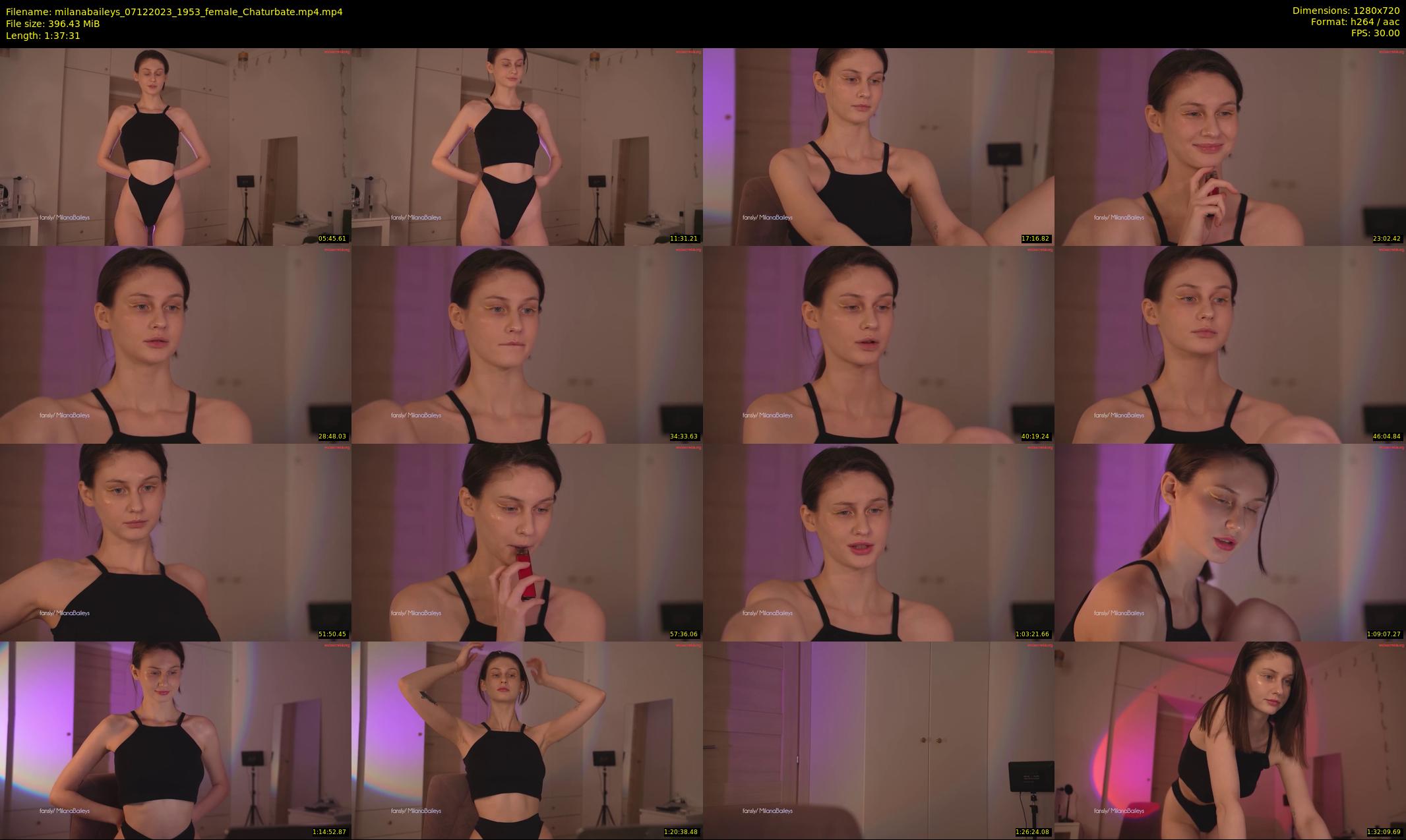 milanabaileys — 98 minute Chaturbate female cam show recording, 720p, Dec 7, 2023
