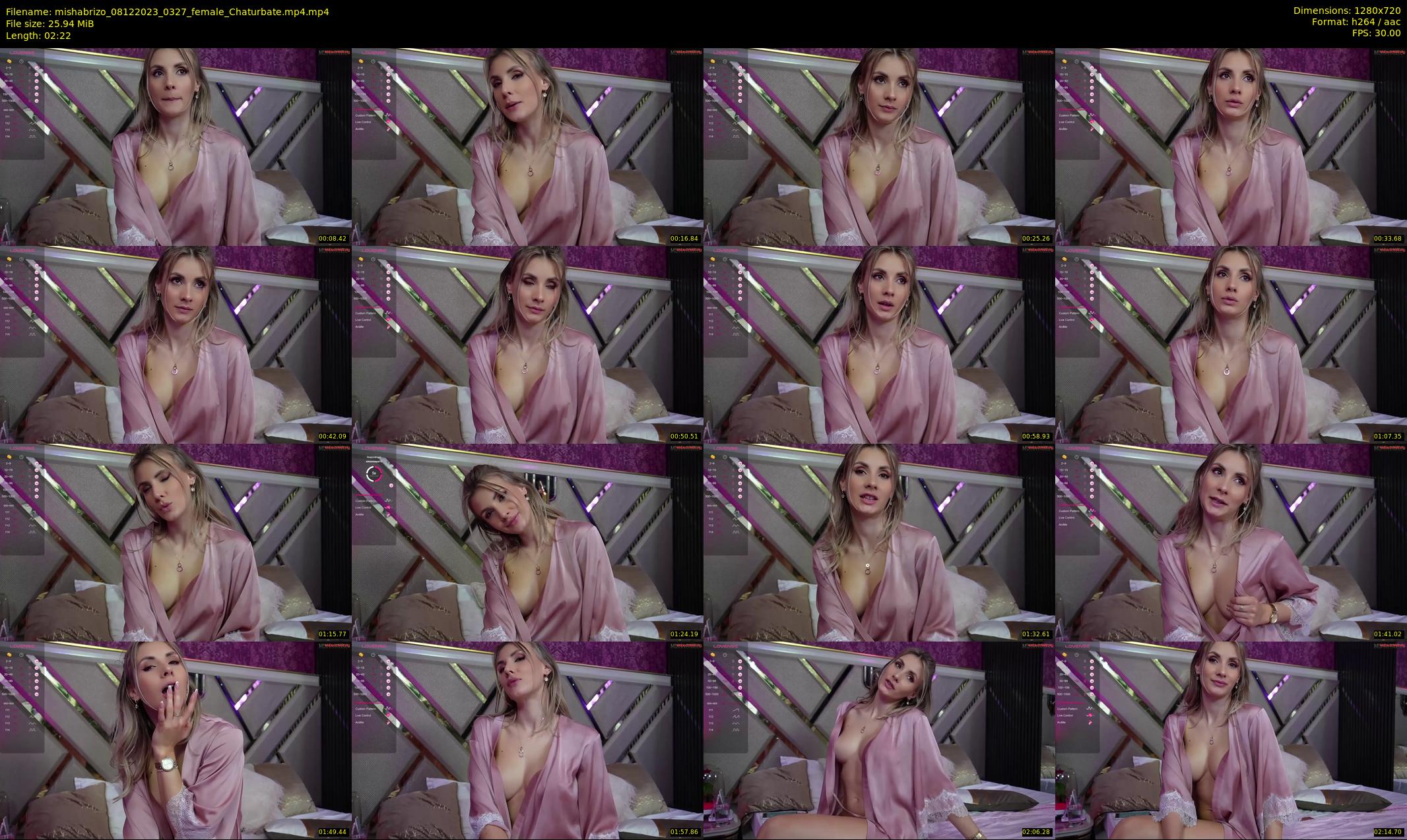 mishabrizo — 3 minute Chaturbate female cam show recording, 720p, Dec 8, 2023