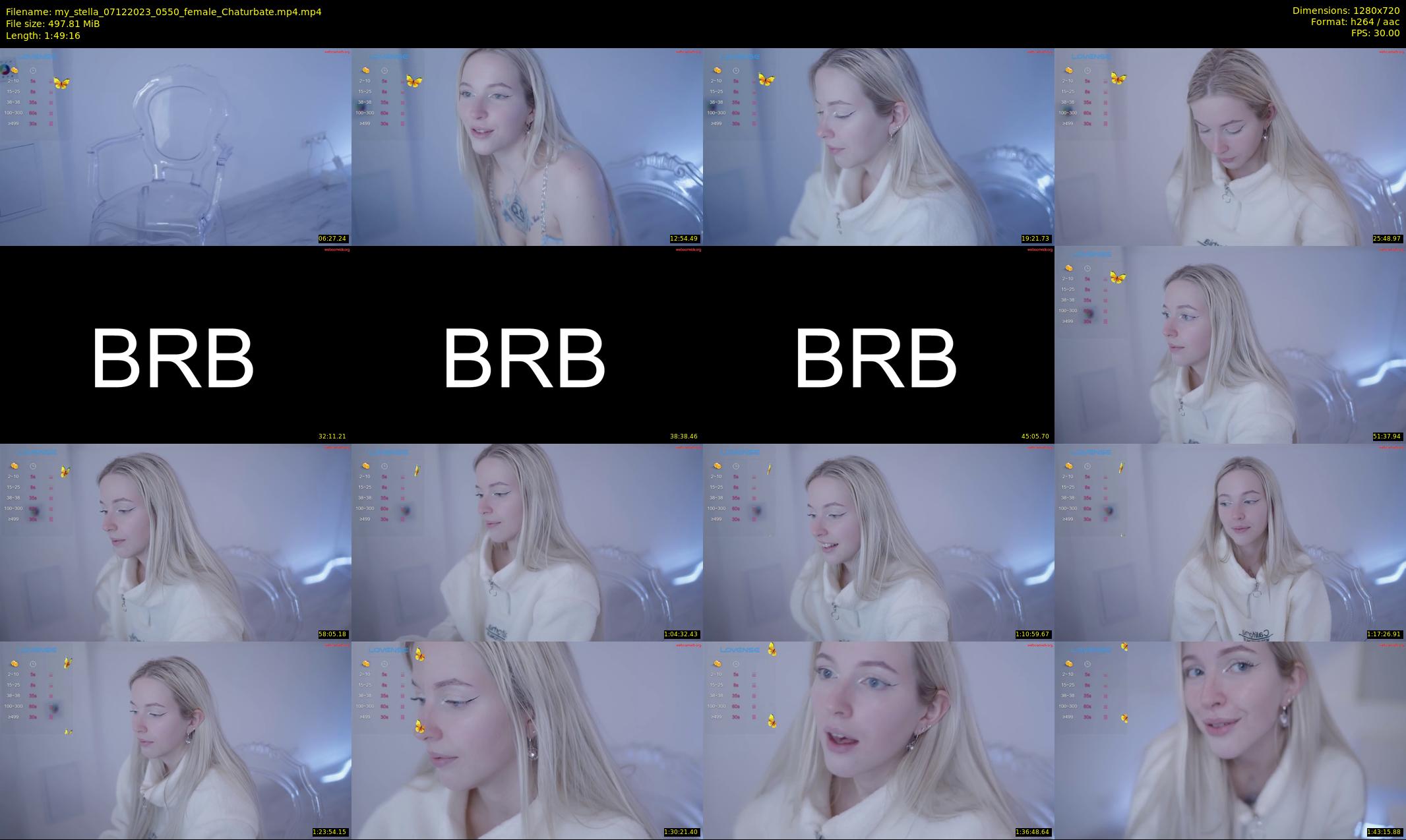my_stella — 110 minute Chaturbate female cam show recording, 720p, Dec 7, 2023