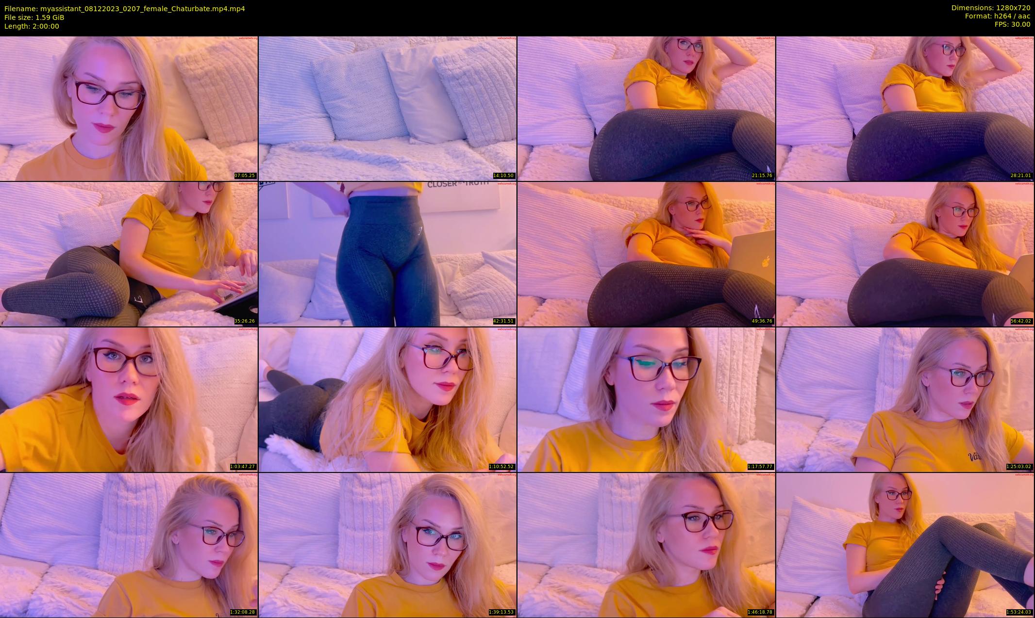 myassistant — 120 minute Chaturbate female cam show recording, 720p, Dec 8, 2023
