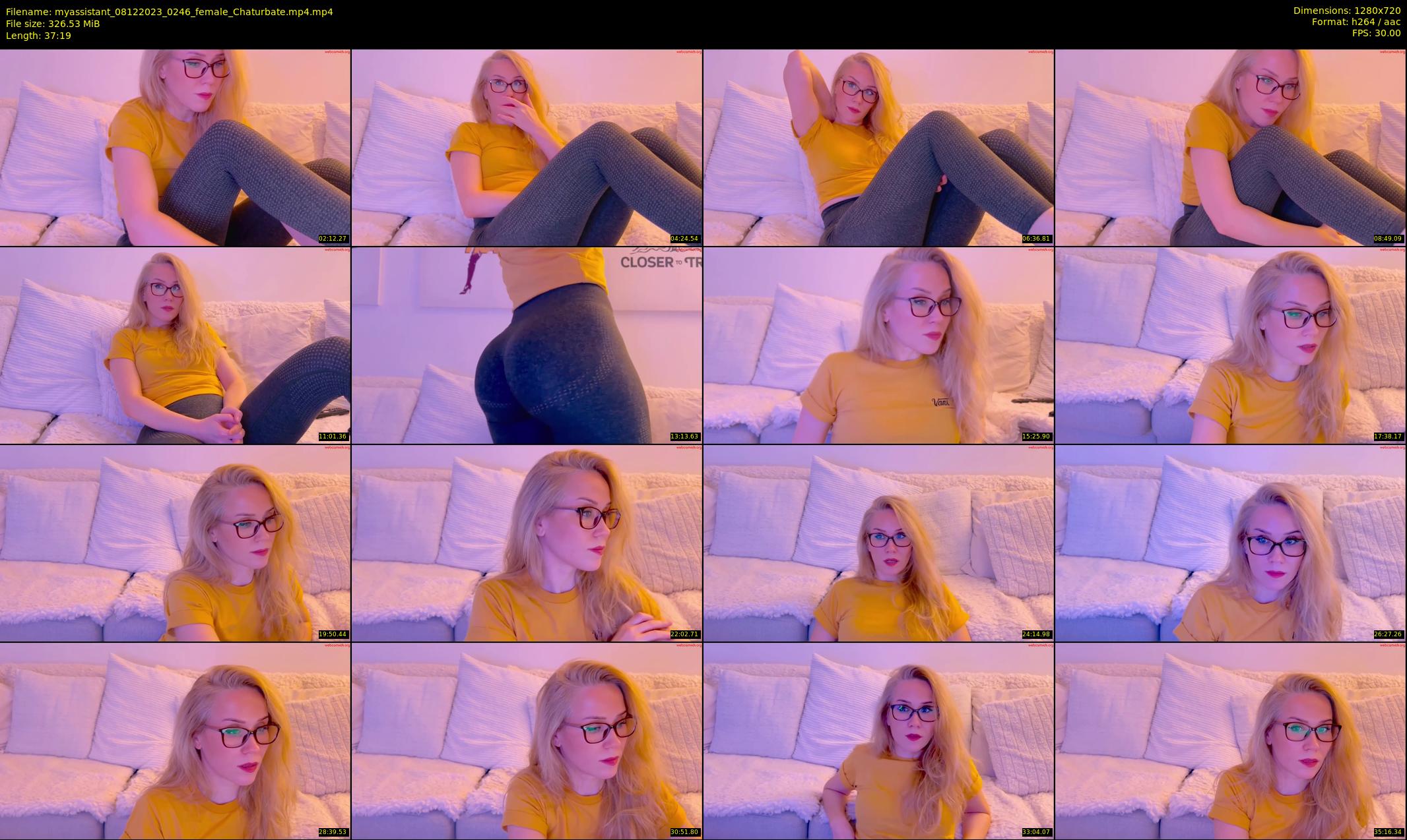 myassistant — 38 minute Chaturbate female cam show recording, 720p, Dec 8, 2023