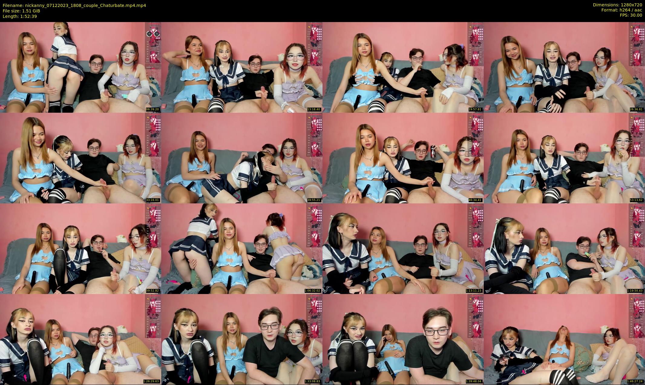 nickanny — 113 minute Chaturbate couple cam show recording, 720p, Dec 7, 2023
