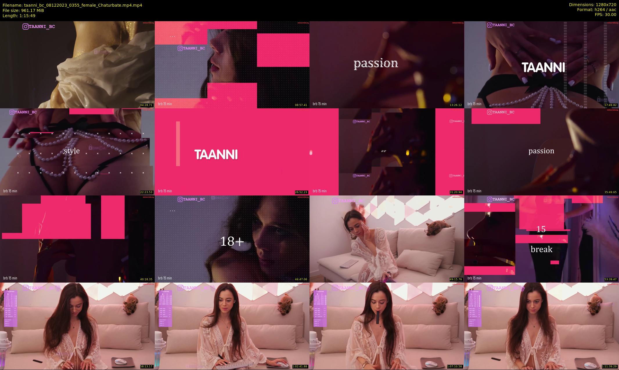 taanni_bc — 76 minute Chaturbate female cam show recording, 720p, Dec 8, 2023