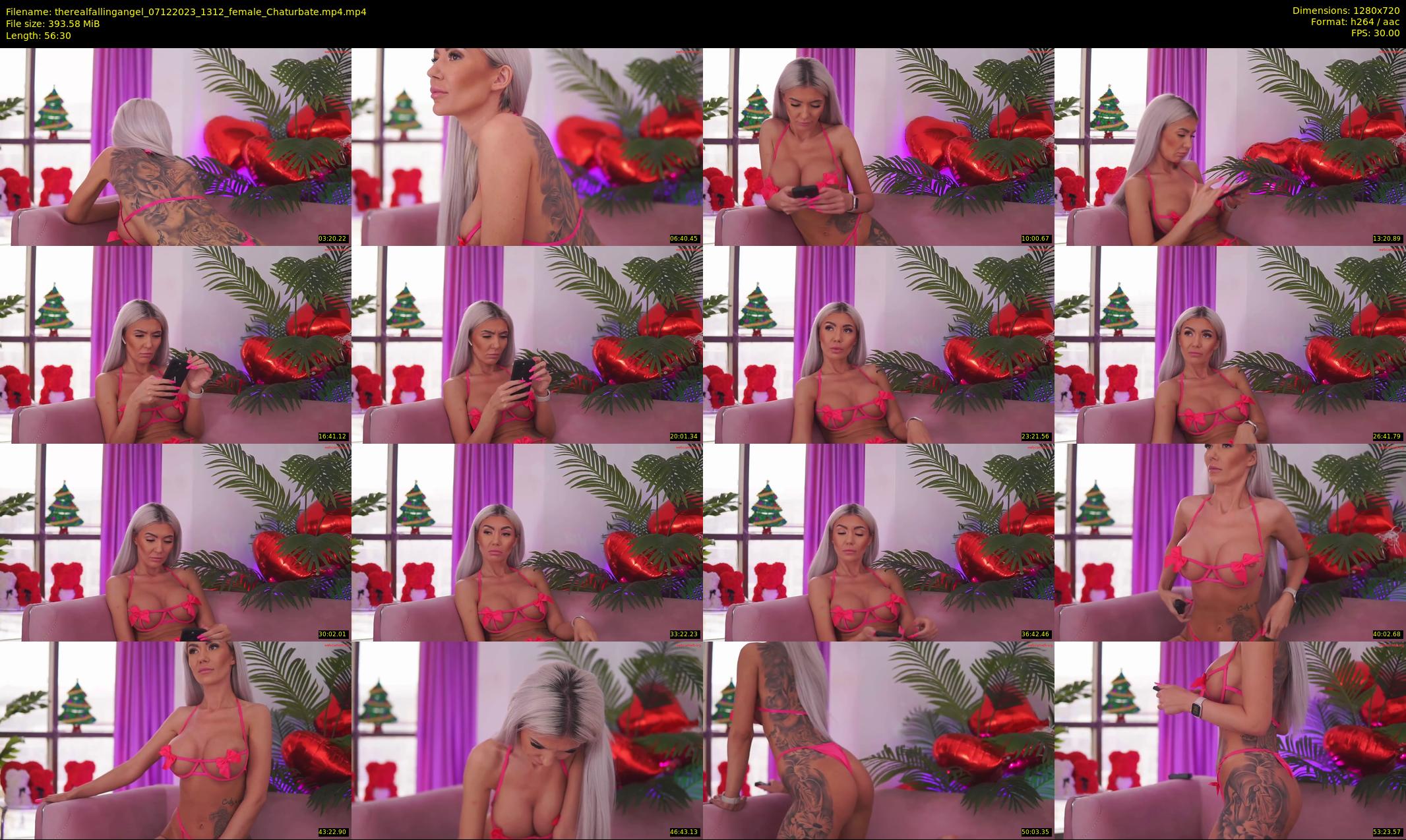 therealfallingangel — 57 minute Chaturbate female cam show recording, 720p, Dec 7, 2023