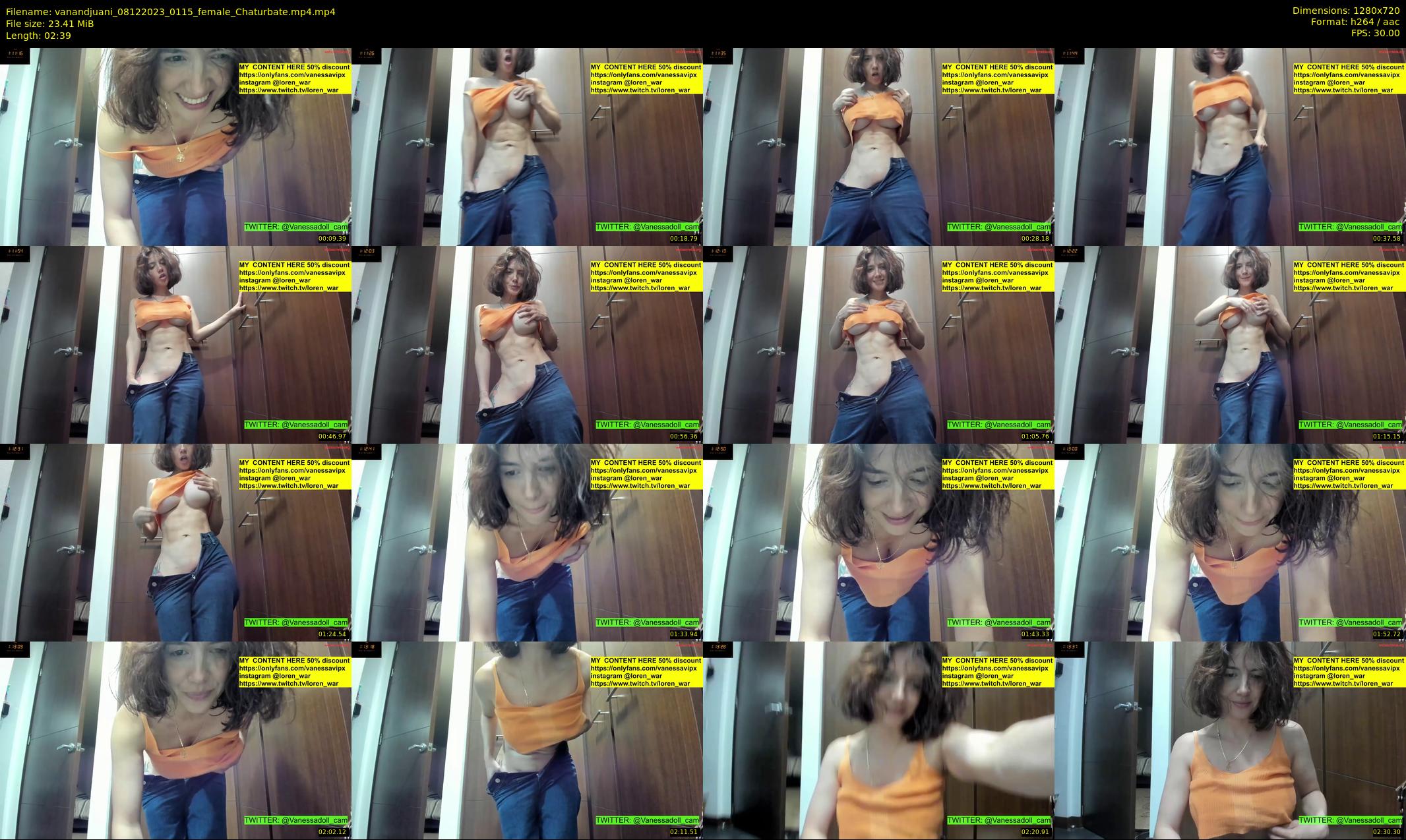vanandjuani — 3 minute Chaturbate female cam show recording, 720p, Dec 8, 2023