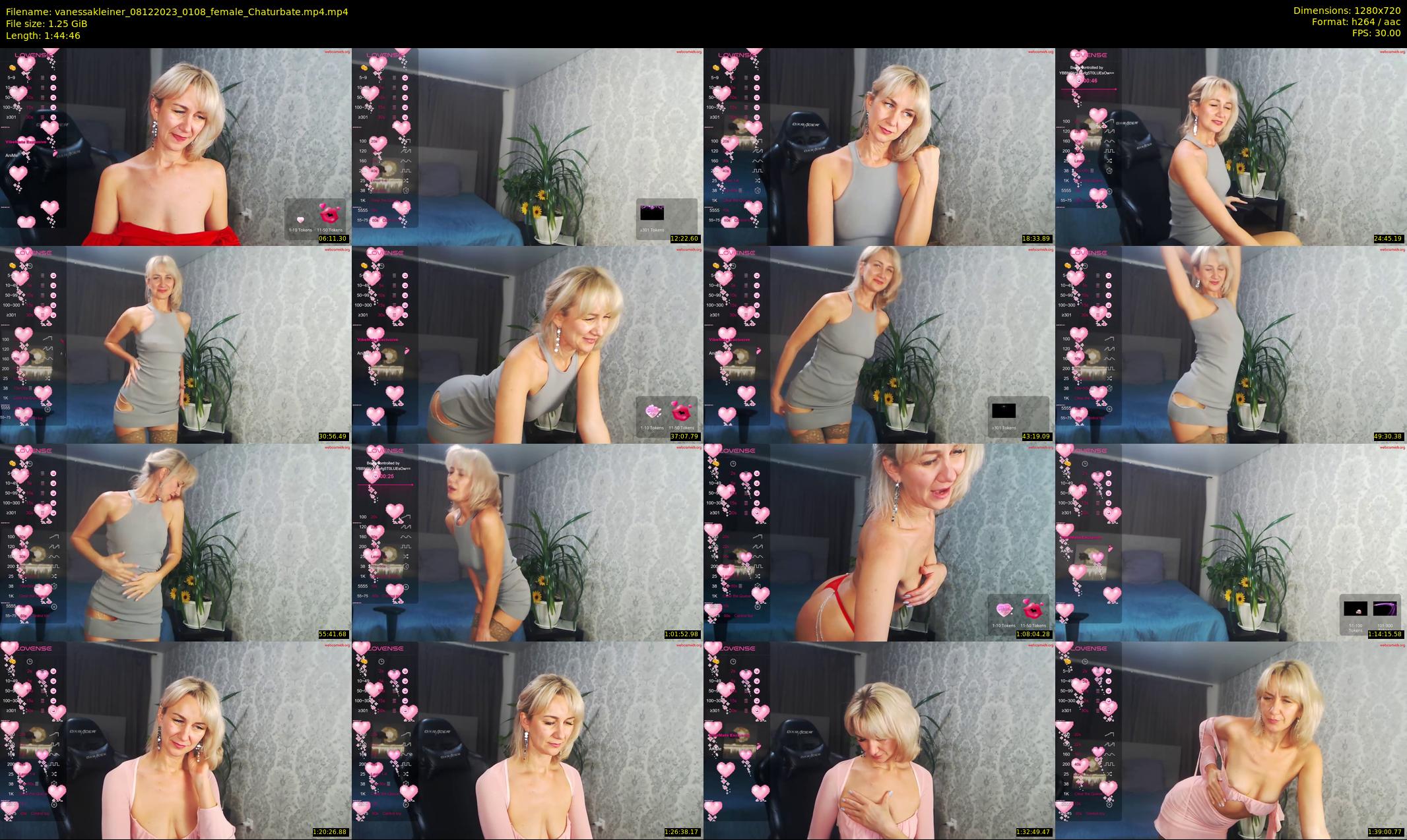 vanessakleiner — 105 minute Chaturbate female cam show recording, 720p, Dec 8, 2023