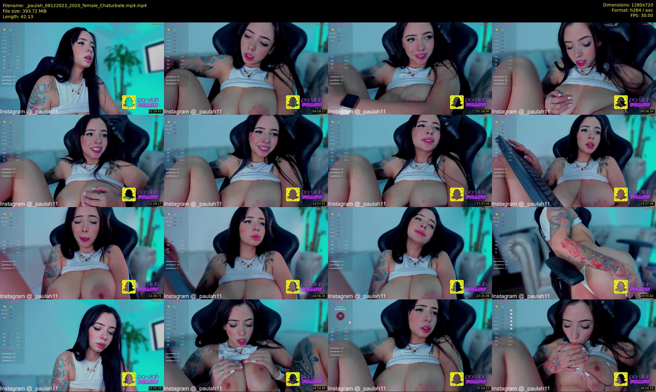 _paulah — 43 minute Chaturbate female cam show recording, 720p, Dec 8, 2023