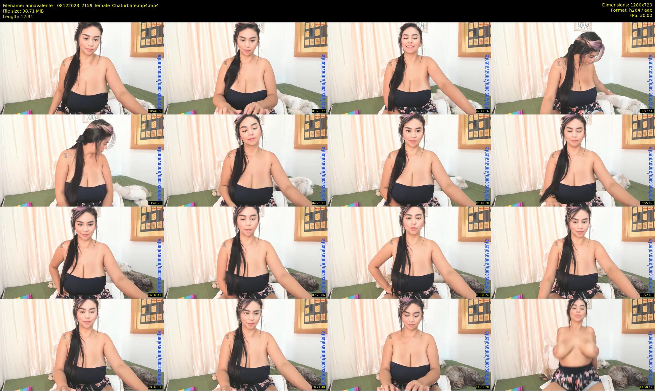 annavalente_ — 13 minute Chaturbate female cam show recording, 720p, Dec 8, 2023