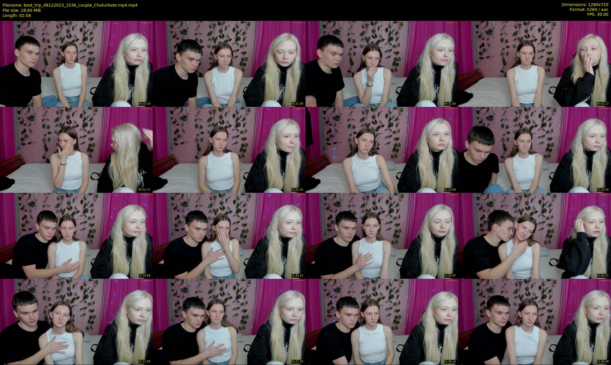 best_trip — 3 minute Chaturbate couple cam show recording, 720p, Dec 8, 2023