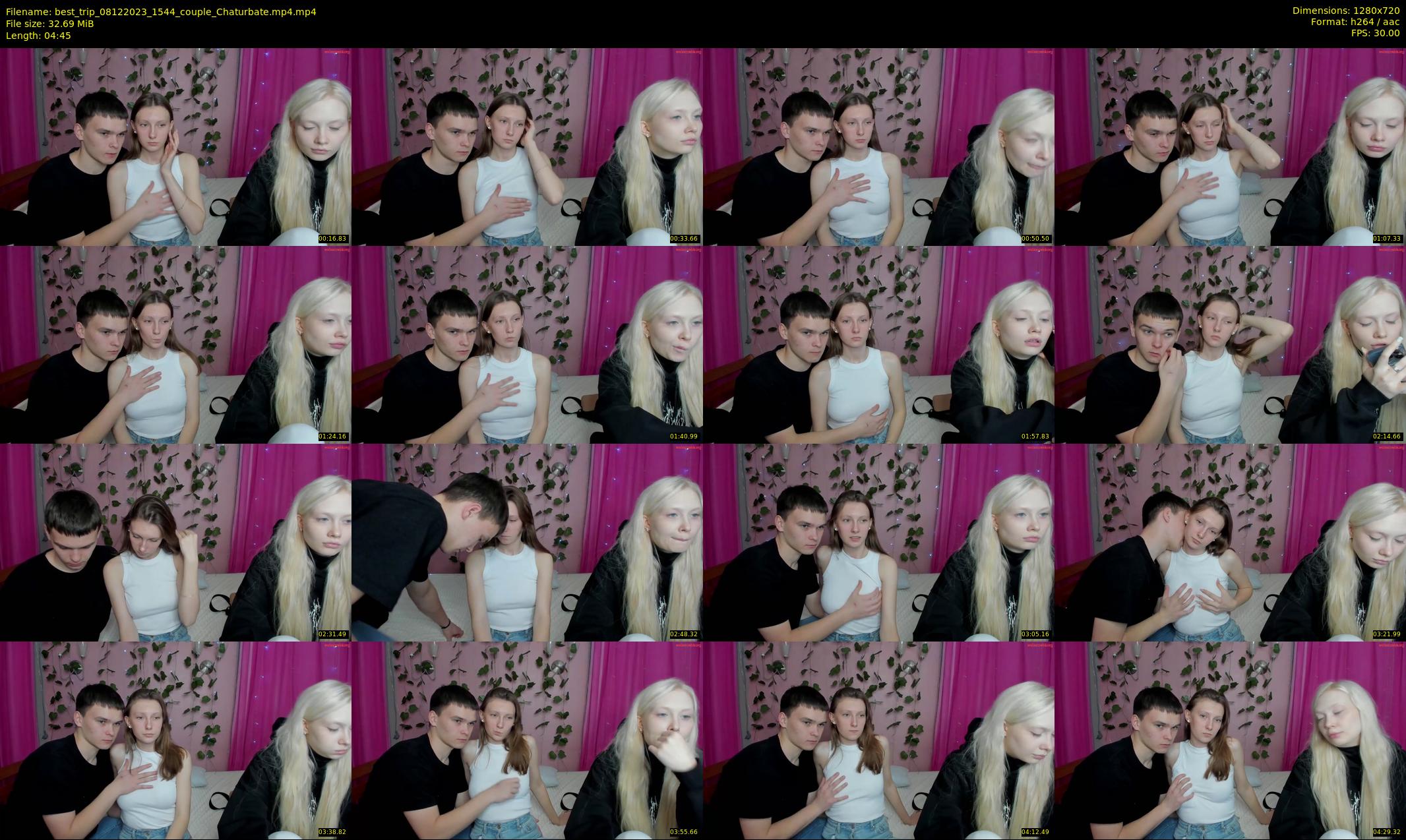 best_trip — 5 minute Chaturbate couple cam show recording, 720p, Dec 8, 2023