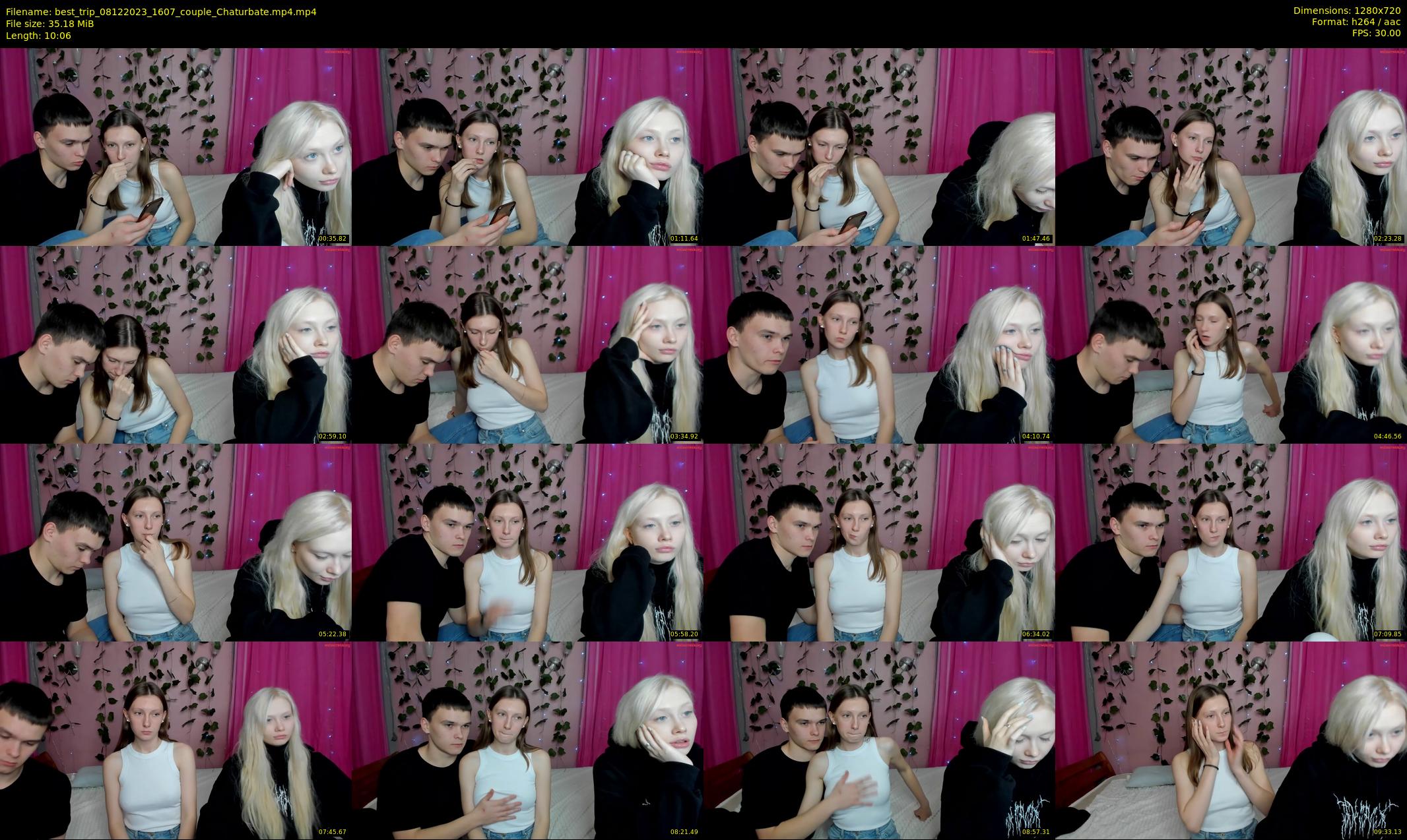 best_trip — 11 minute Chaturbate couple cam show recording, 720p, Dec 8, 2023
