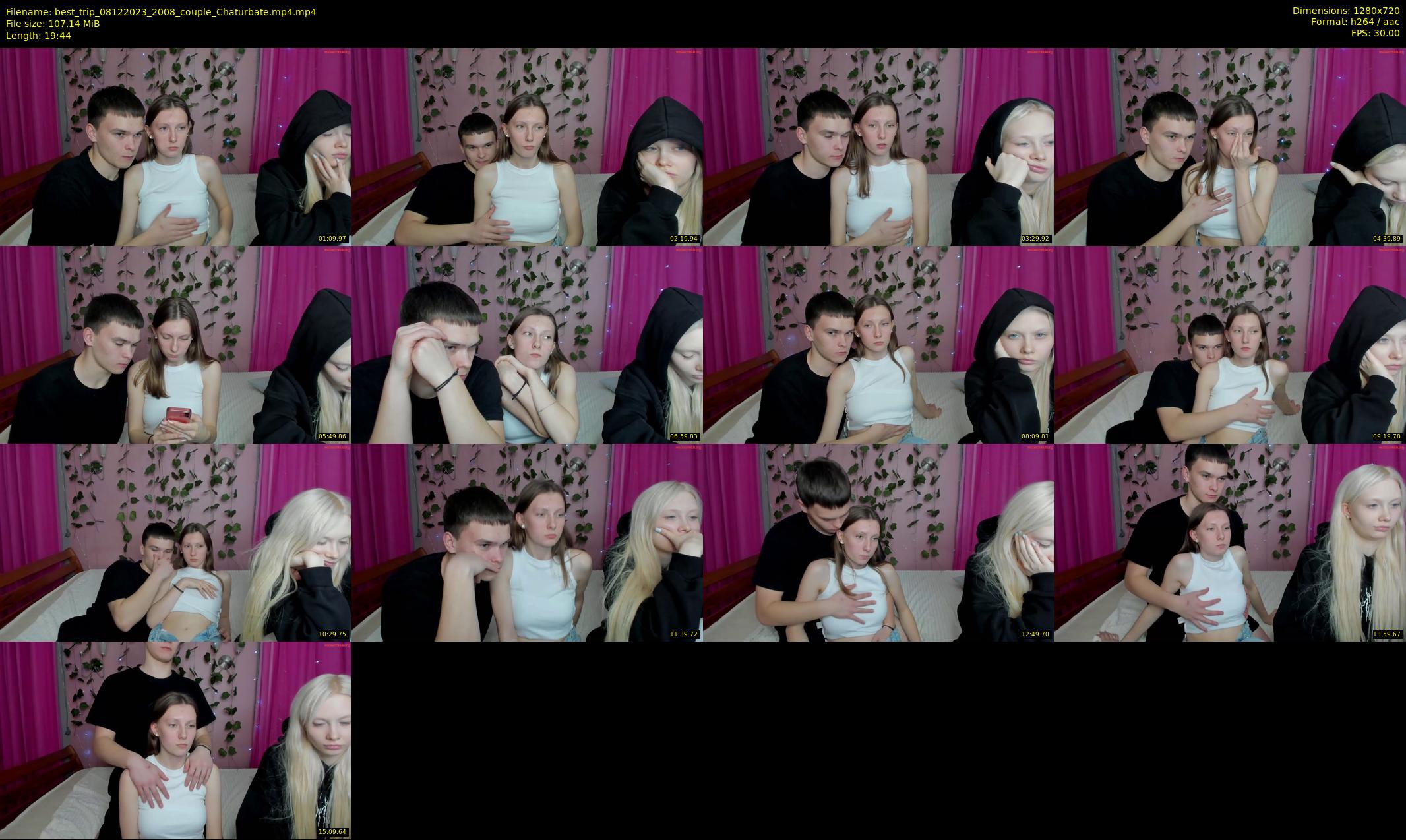 best_trip — 20 minute Chaturbate couple cam show recording, 720p, Dec 8, 2023