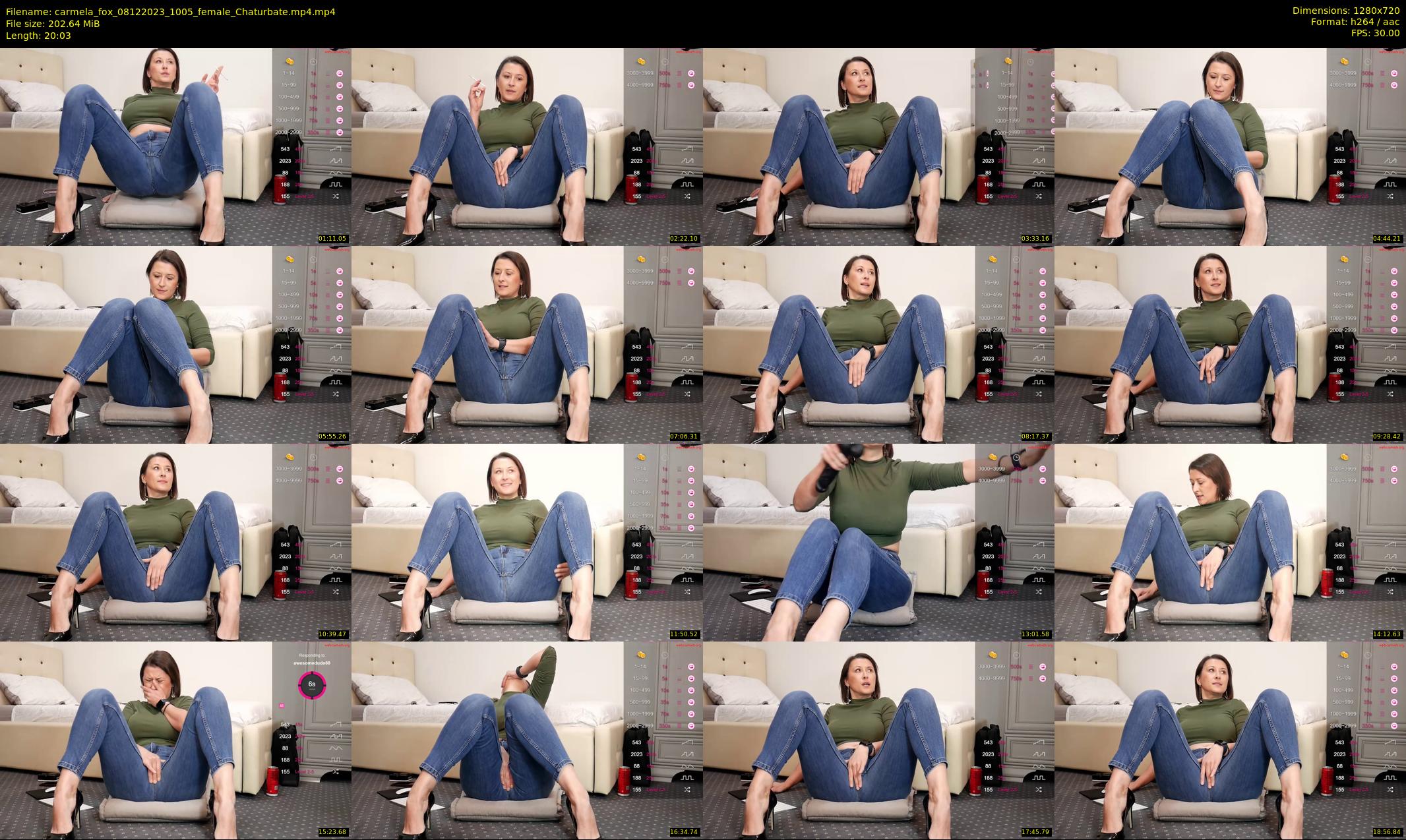 carmela_fox — 21 minute Chaturbate female cam show recording, 720p, Dec 8, 2023