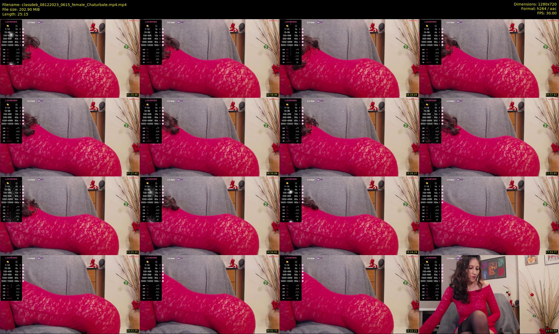 classdeb — 26 minute Chaturbate female cam show recording, 720p, Dec 8, 2023