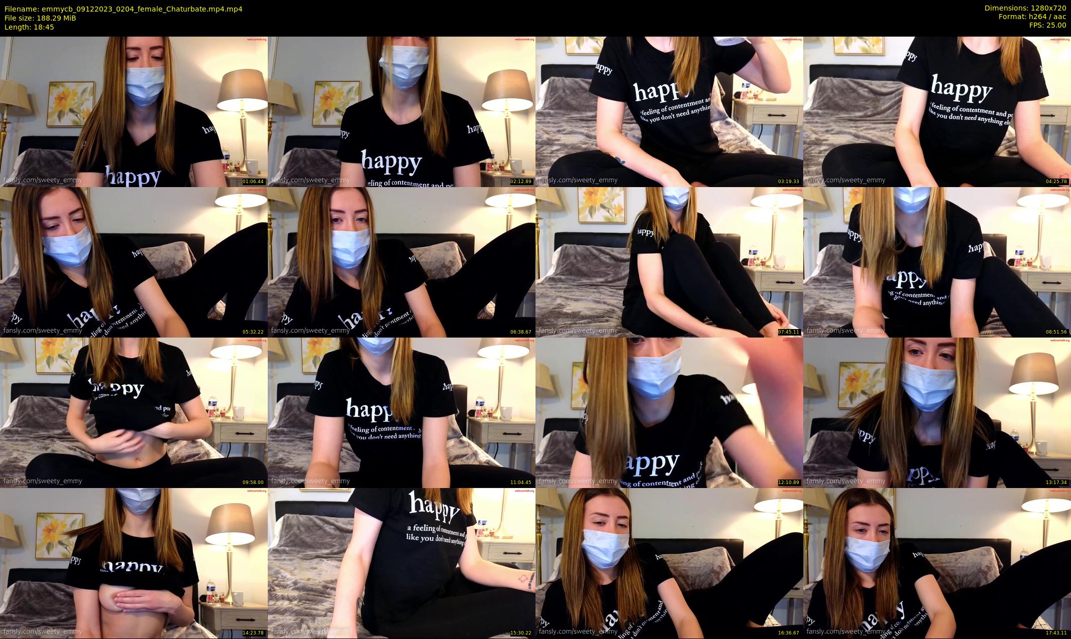 emmycb — 19 minute Chaturbate female cam show recording, 720p, Dec 9, 2023
