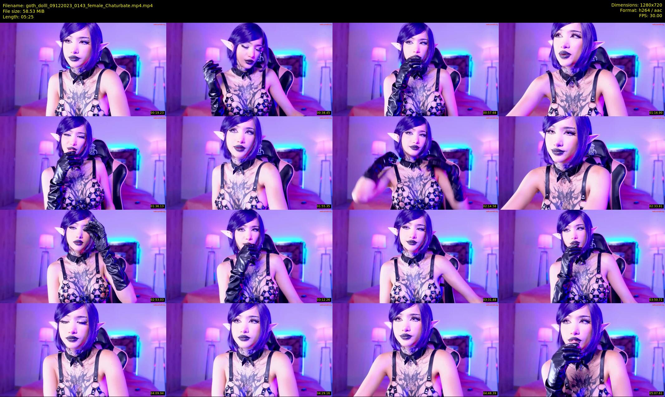 goth_dolll — 6 minute Chaturbate female cam show recording, 720p, Dec 9, 2023