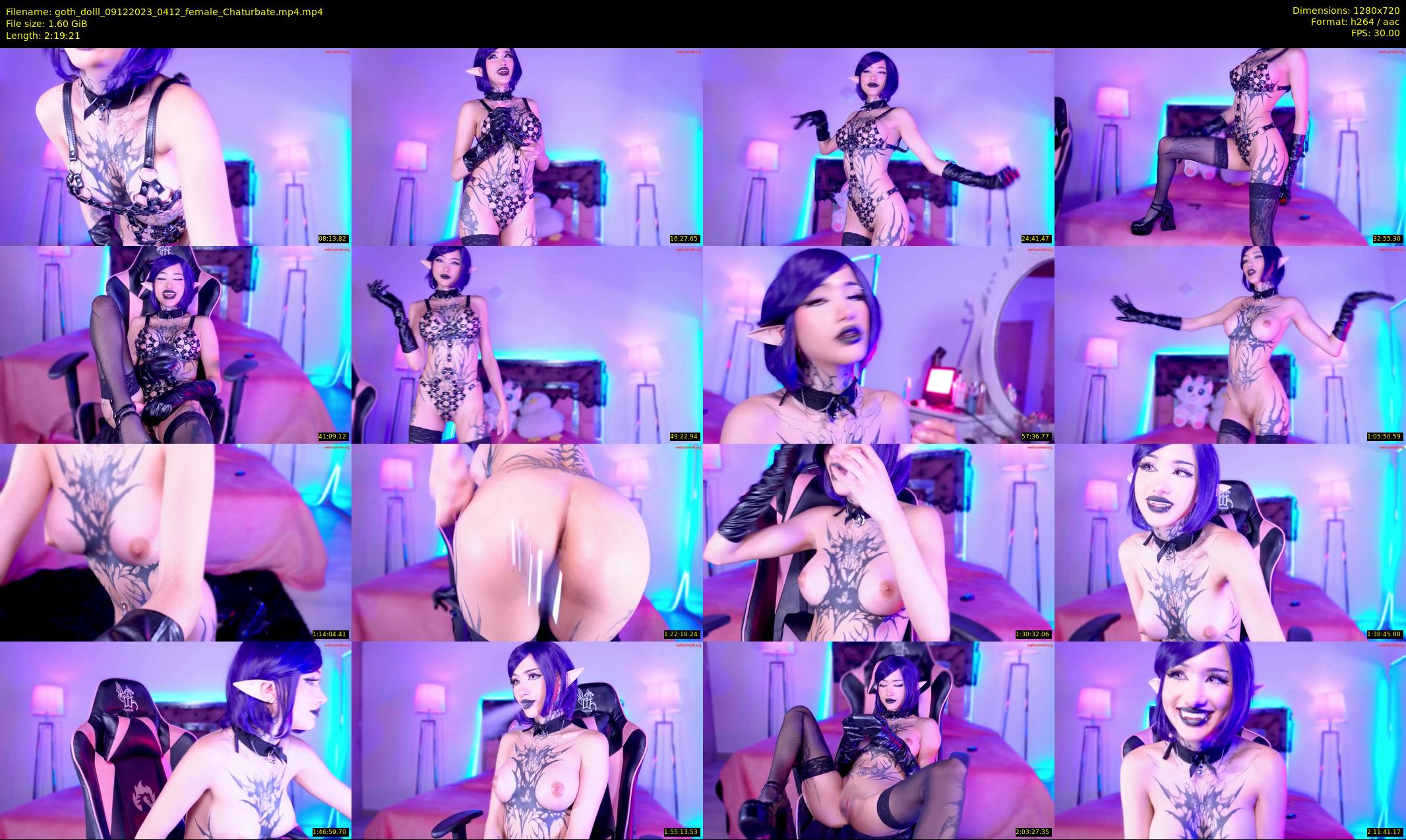 goth_dolll — 140 minute Chaturbate female cam show recording, 720p, Dec 9, 2023