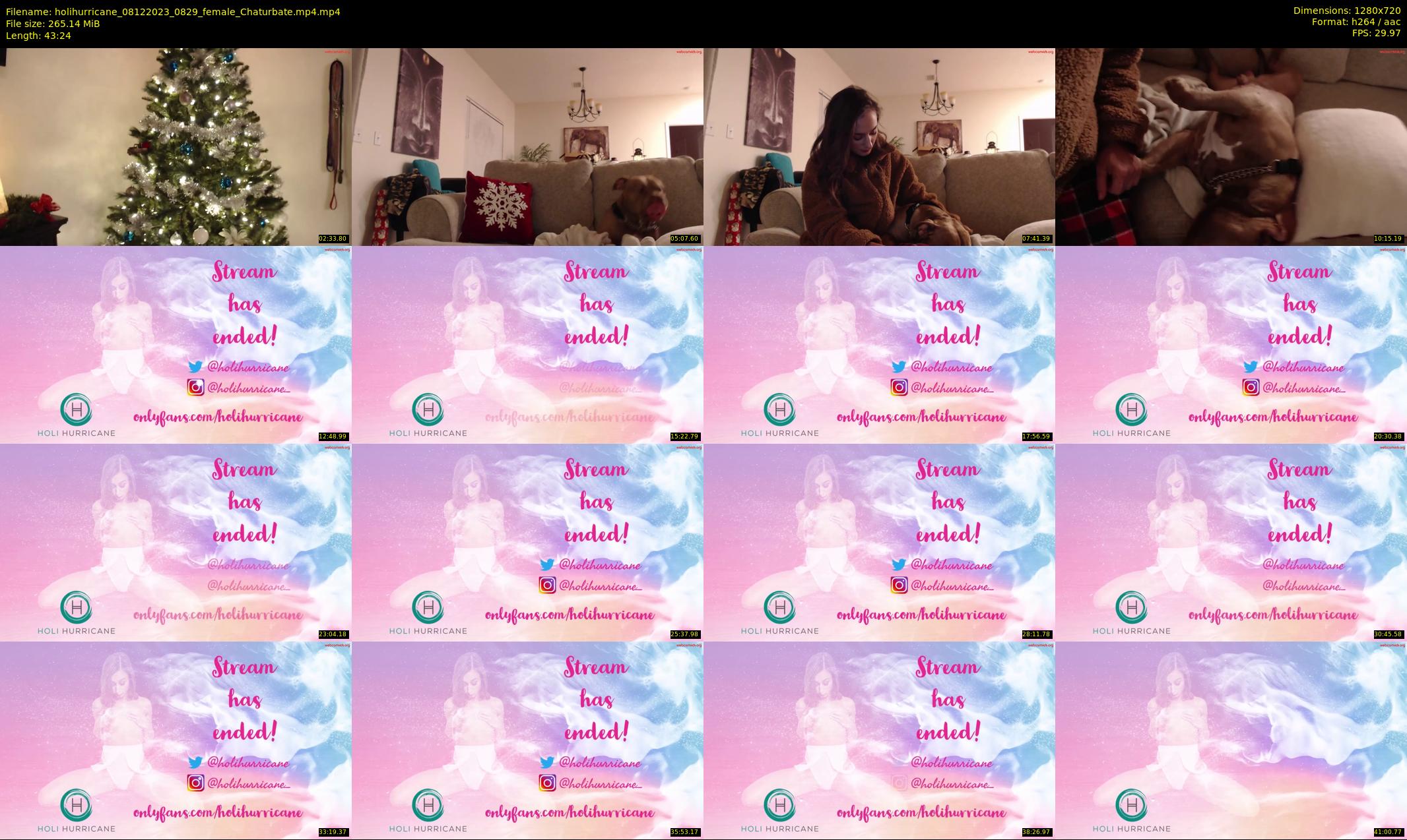 holihurricane — 44 minute Chaturbate female cam show recording, 720p, Dec 8, 2023