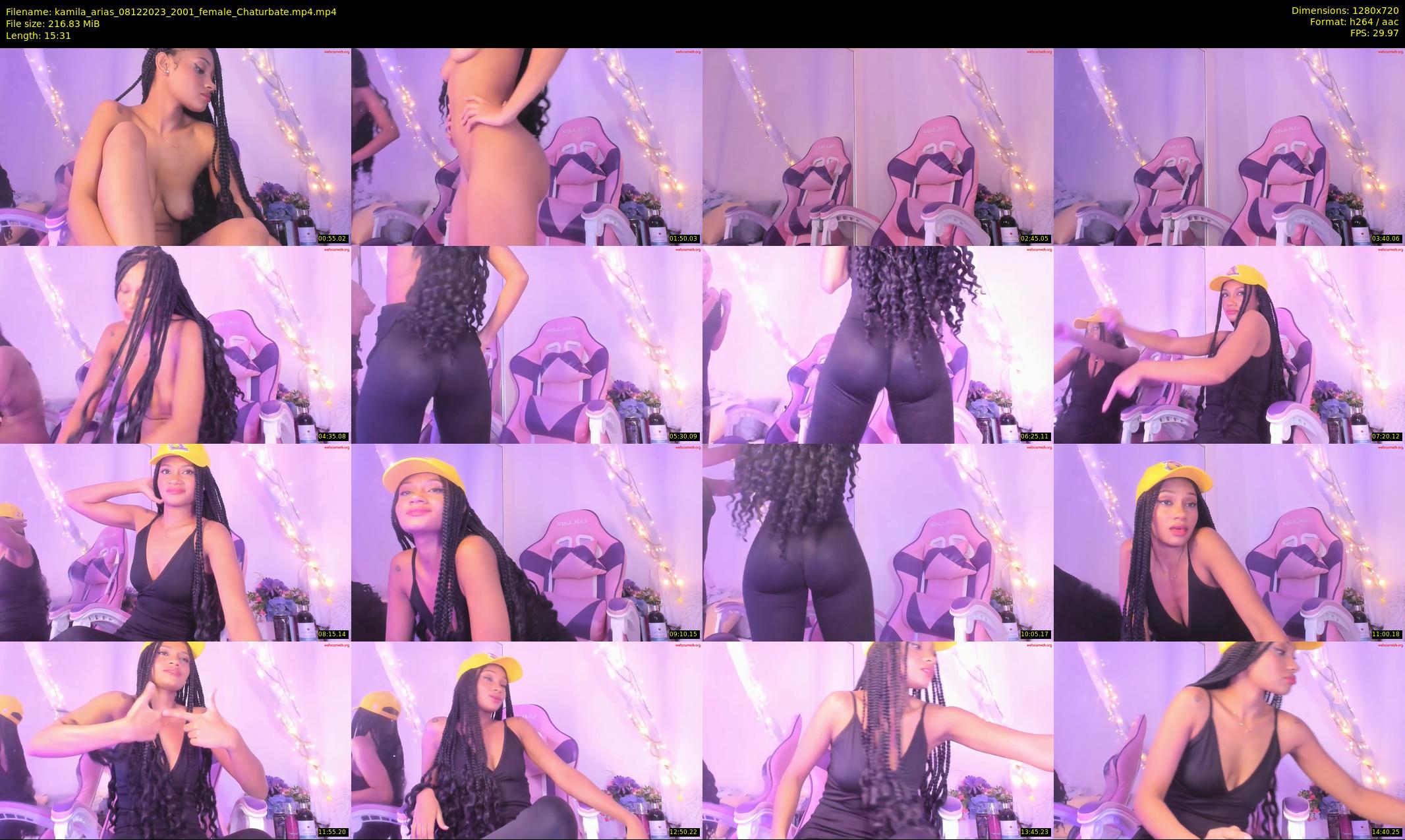 kamila_arias — 16 minute Chaturbate female cam show recording, 720p, Dec 8, 2023