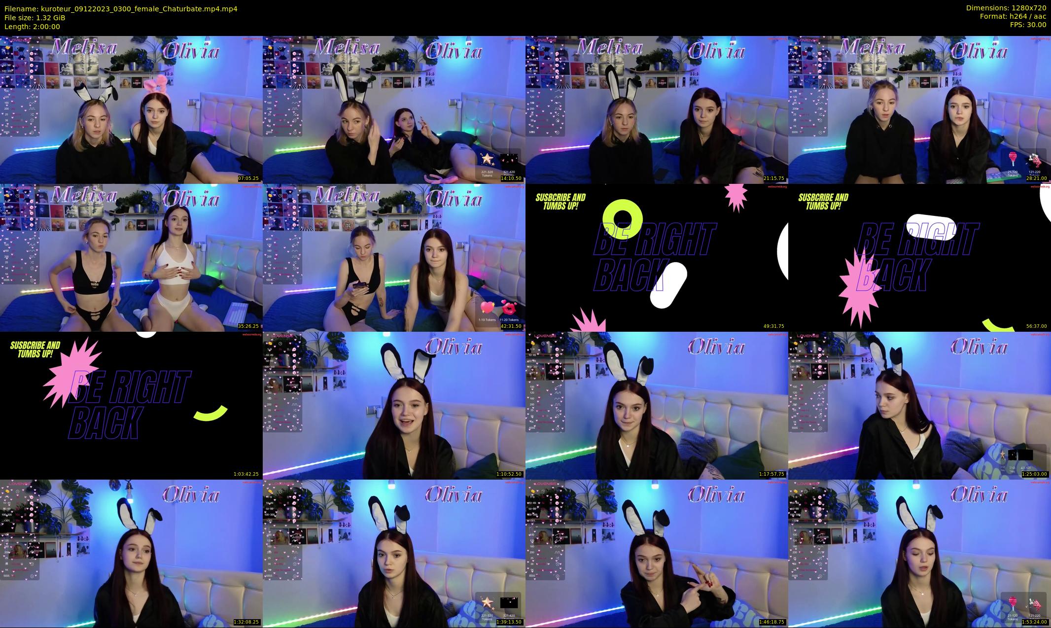 kuroteur — 120 minute Chaturbate couple cam show recording, 720p, Dec 9, 2023