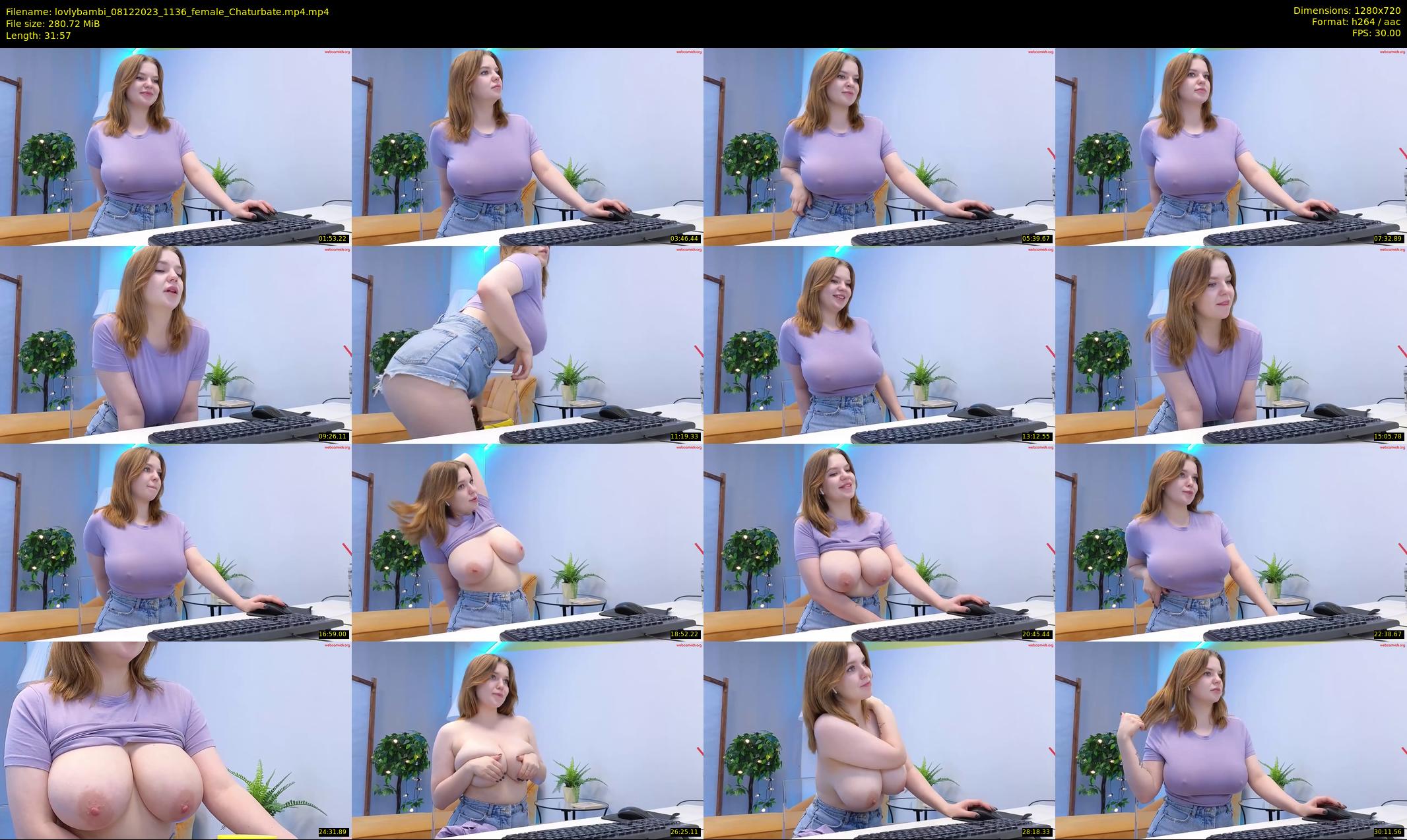 lovlybambi — 32 minute Chaturbate female cam show recording, 720p, Dec 8, 2023