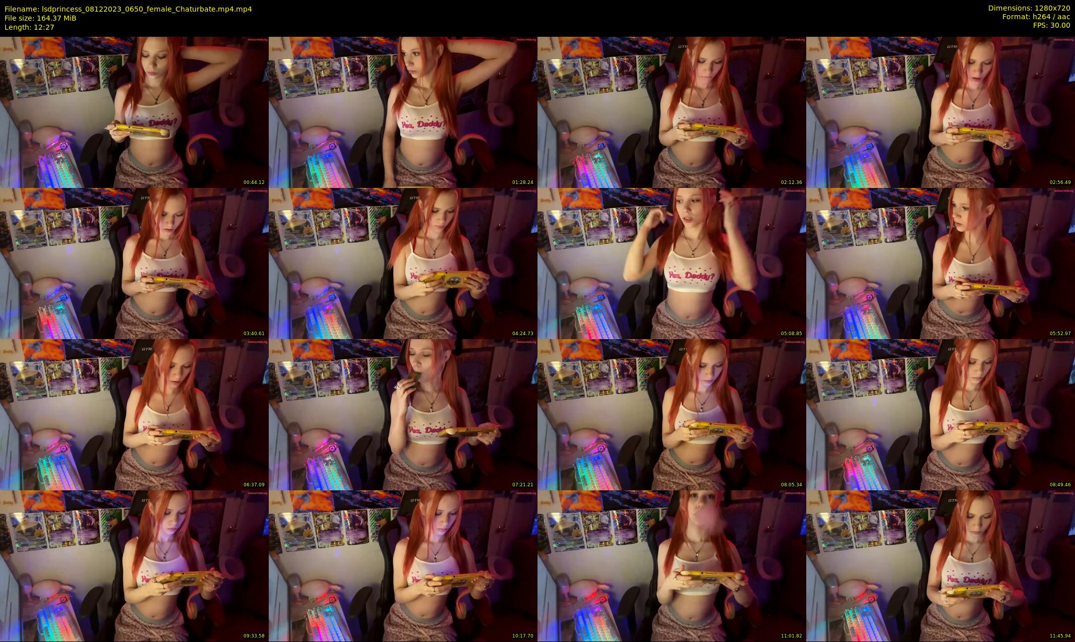 lsdprincess — 13 minute Chaturbate female cam show recording, 720p, Dec 8, 2023