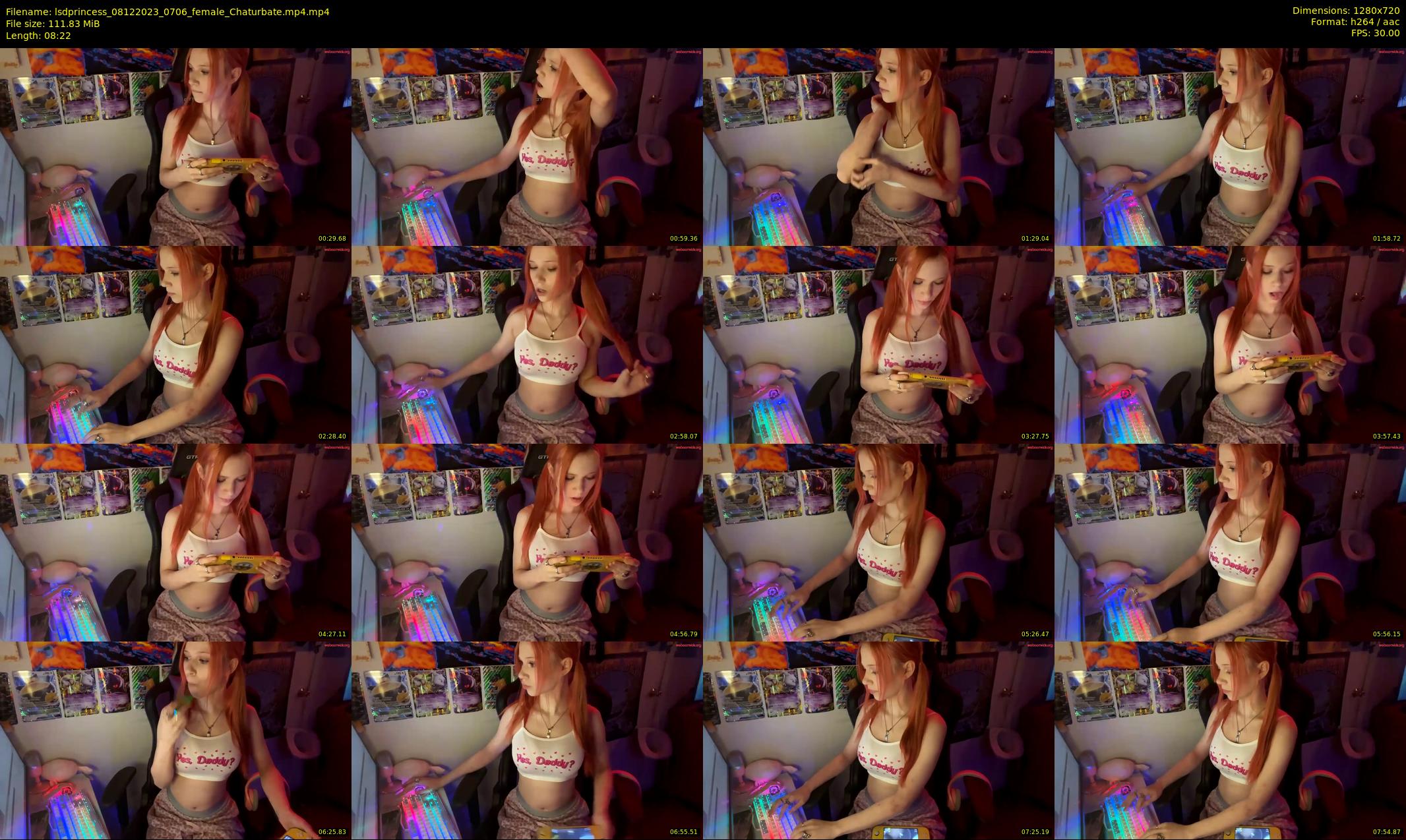 lsdprincess — 9 minute Chaturbate female cam show recording, 720p, Dec 8, 2023
