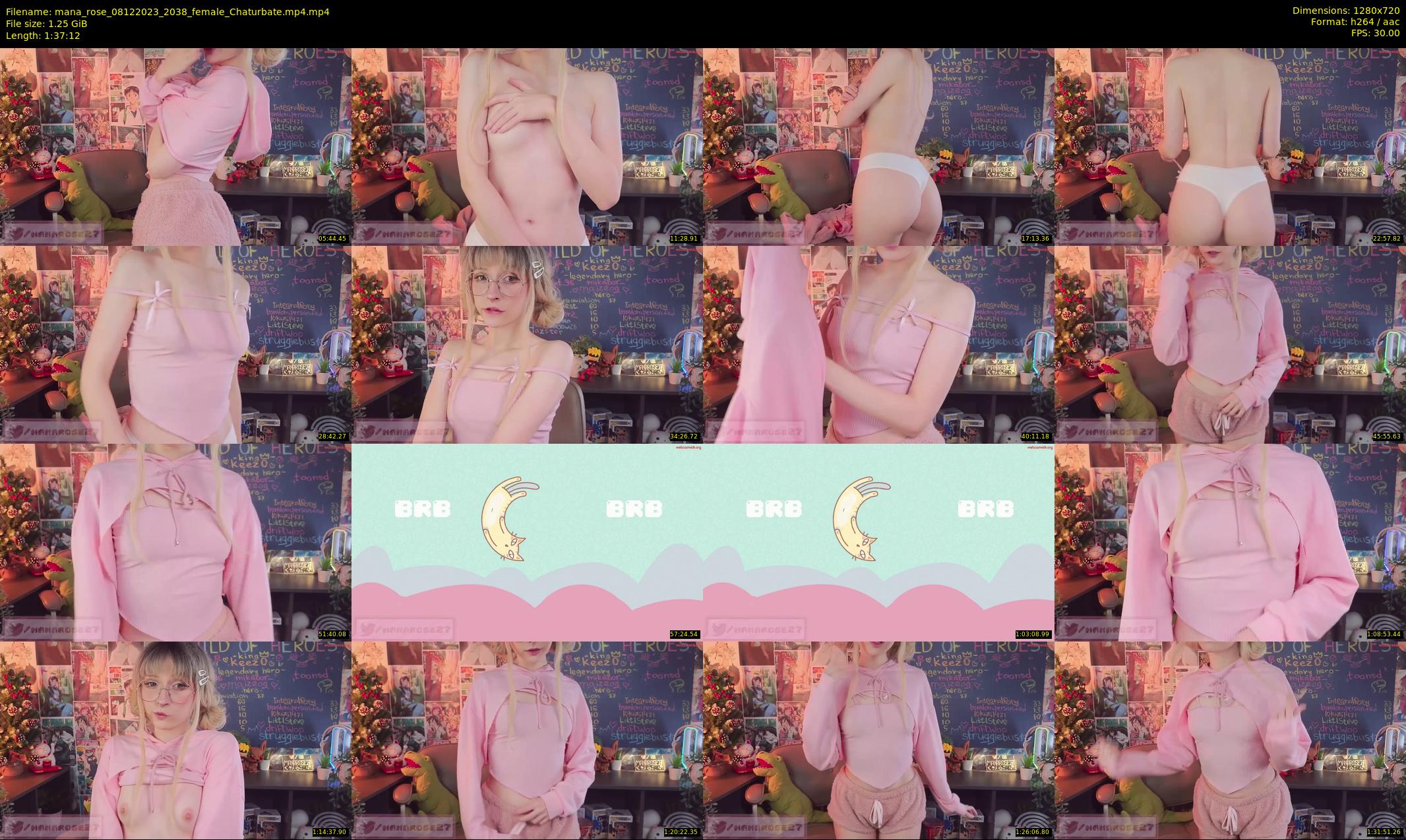 mana_rose — 98 minute Chaturbate female cam show recording, 720p, Dec 8, 2023
